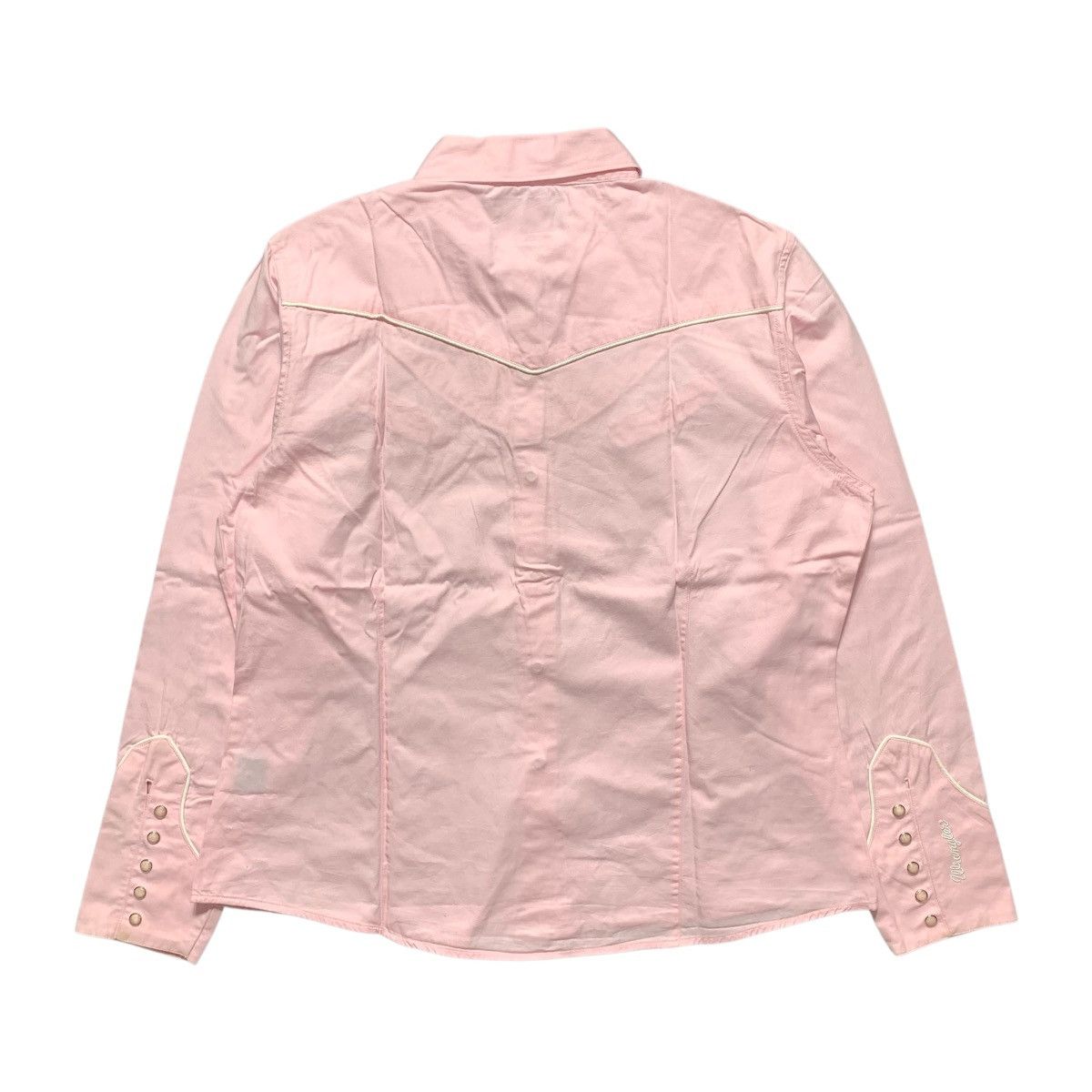 Wrangler Western Style Button Snap Shirt Pink