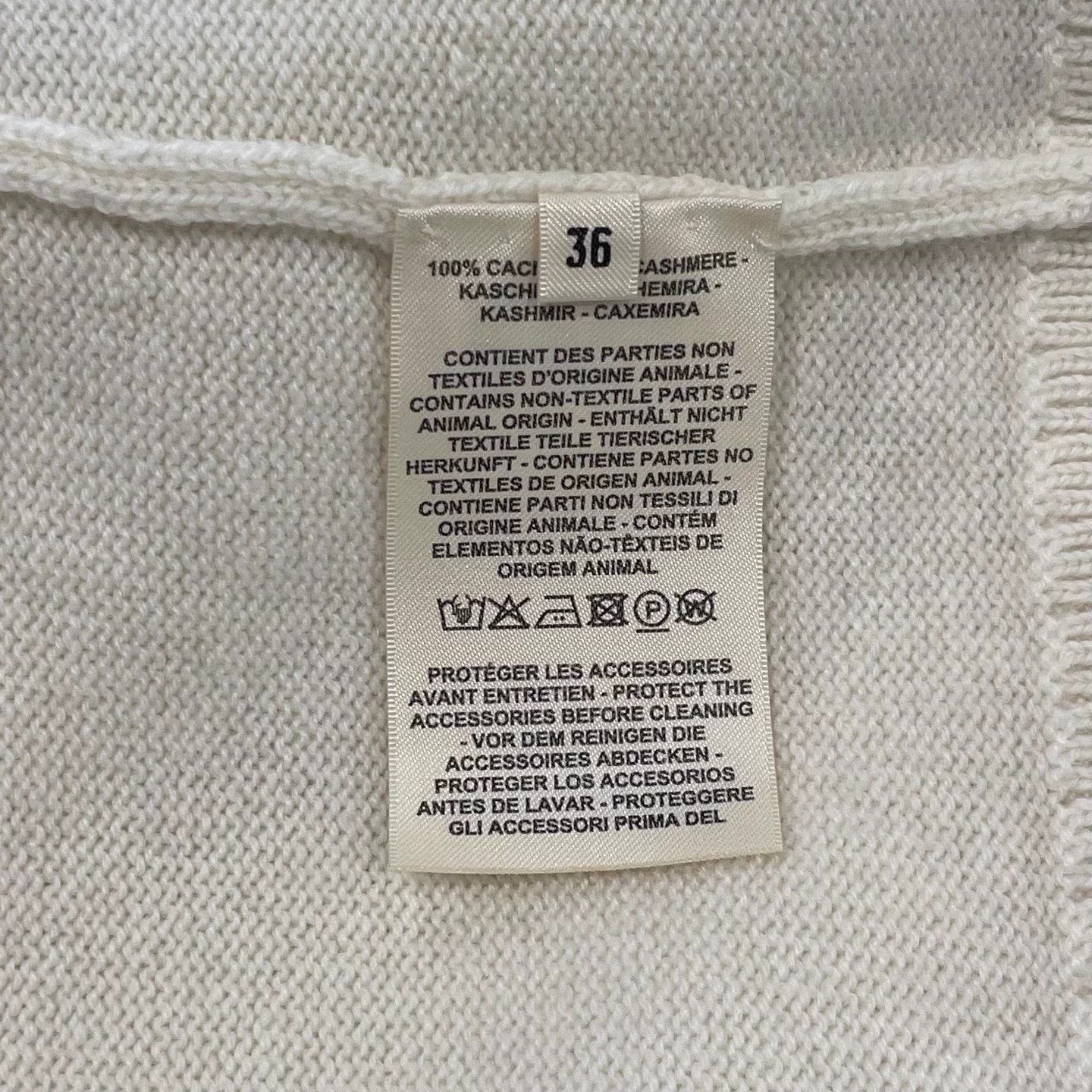 Hermes Hermes Cream Cashmere Cardigan 36 Size XS / US 0-2 / IT 36-38 - 6 Thumbnail