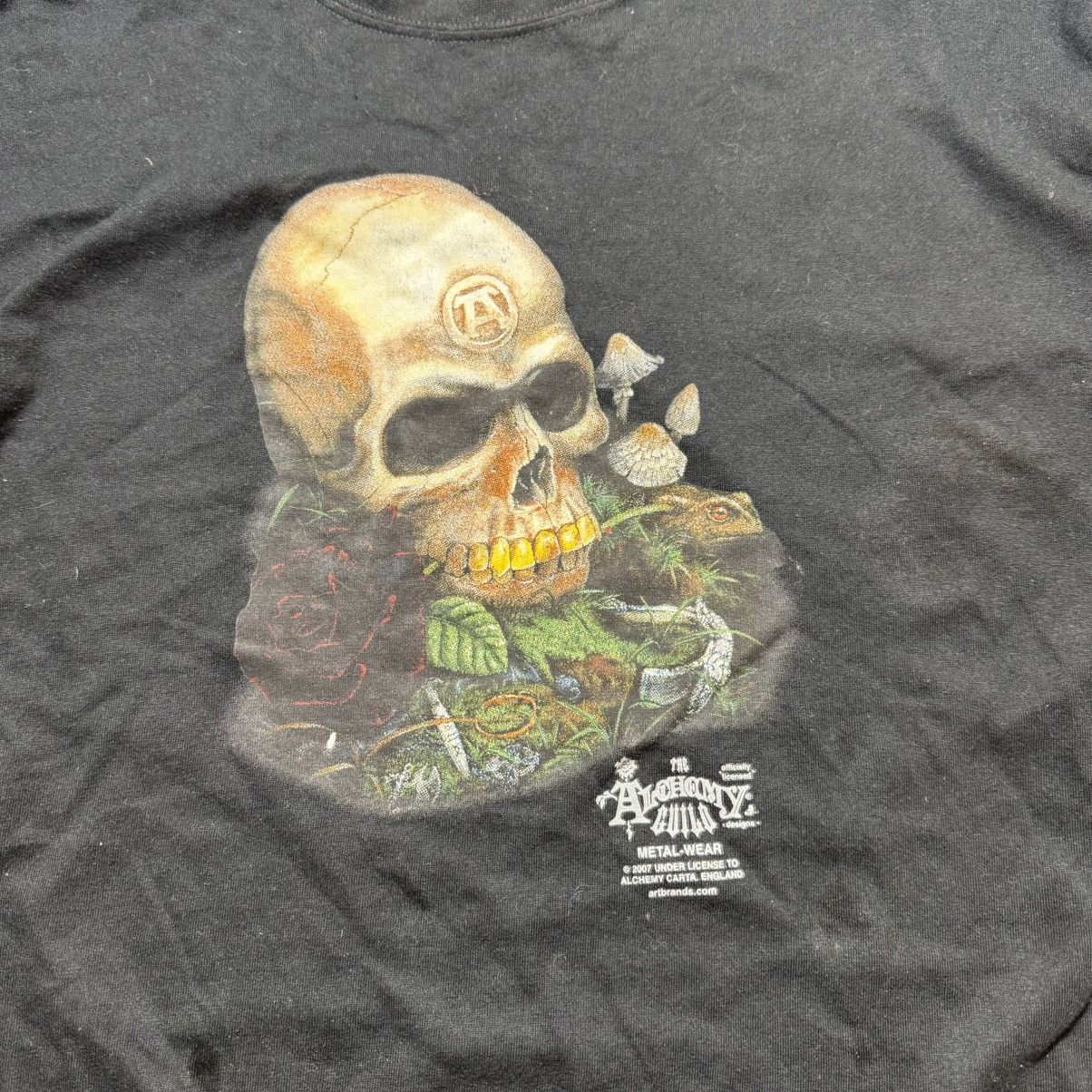 Alchemy Equipment vintage 2007 alchemy t shirt with big skeleton metal wear Size US XL / EU 56 / 4 - 3 Thumbnail