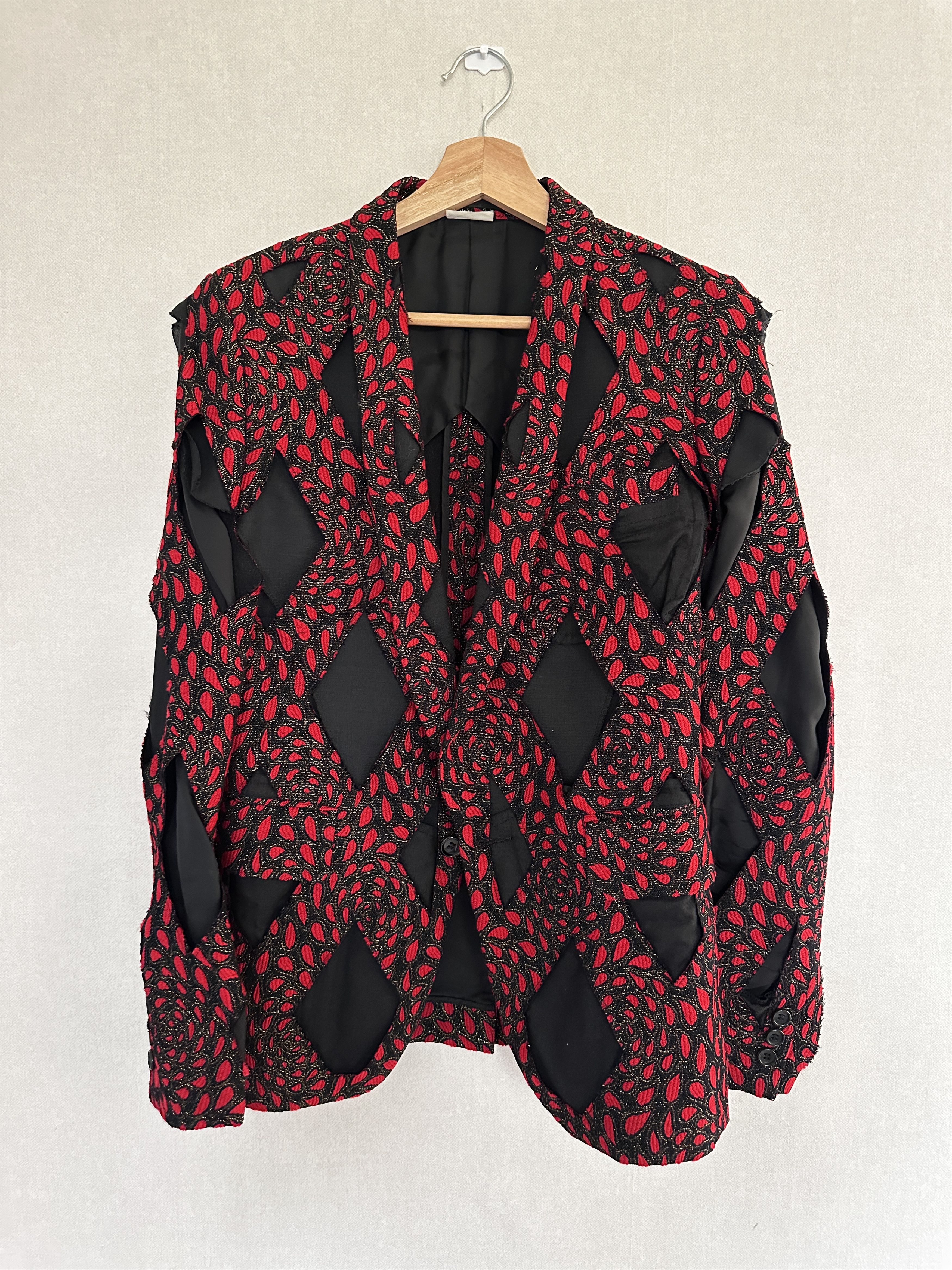 Comme des Garcons Homme Plus Comme des Garçons Homme Plus Blood Rose Blazer Size 36S - 1 Thumbnail