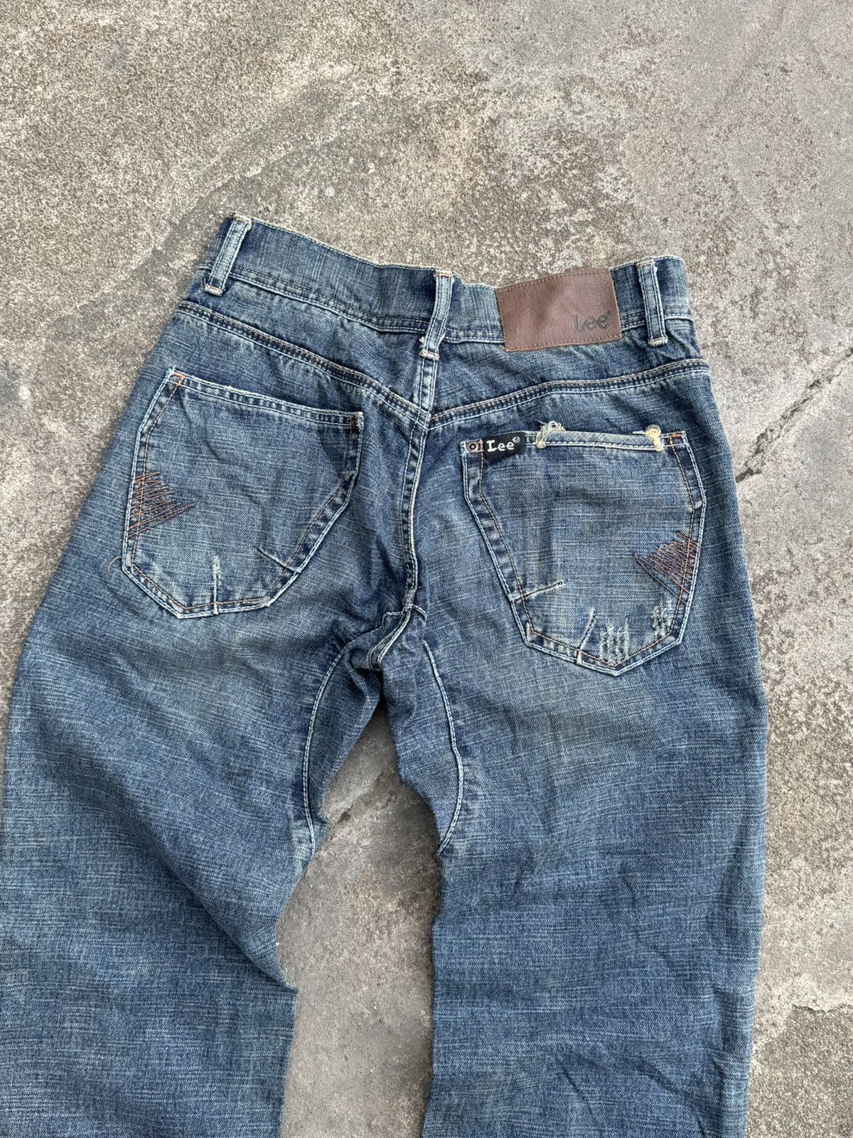 Tornado Mart Mudwash Lee Denim Distressed Flare Japanese Size US 29 - 5 Thumbnail