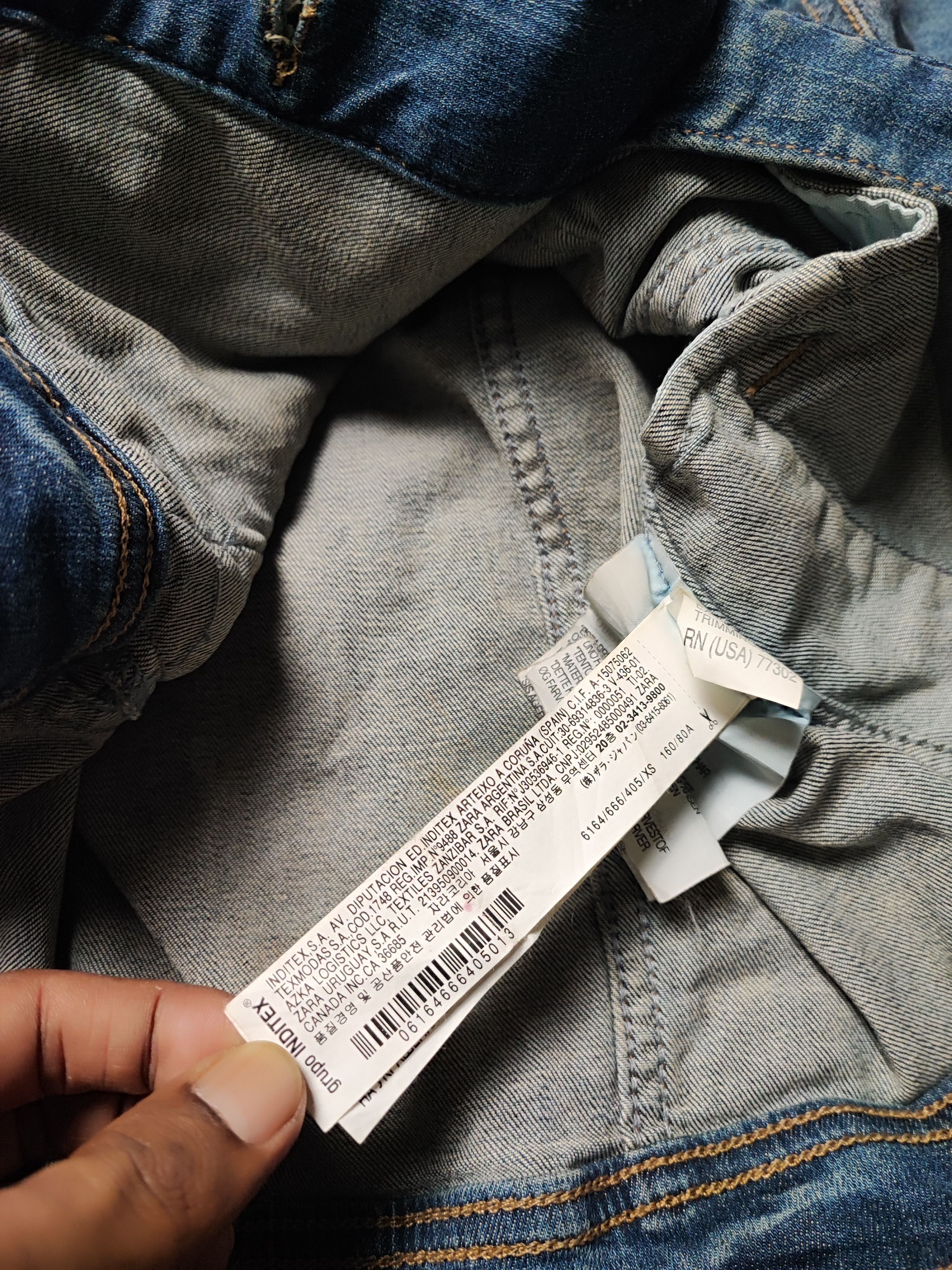 Zara Punk Denim Spike Jacket Boxy by Zara Size US XS / EU 42 / 0 - 12 Thumbnail
