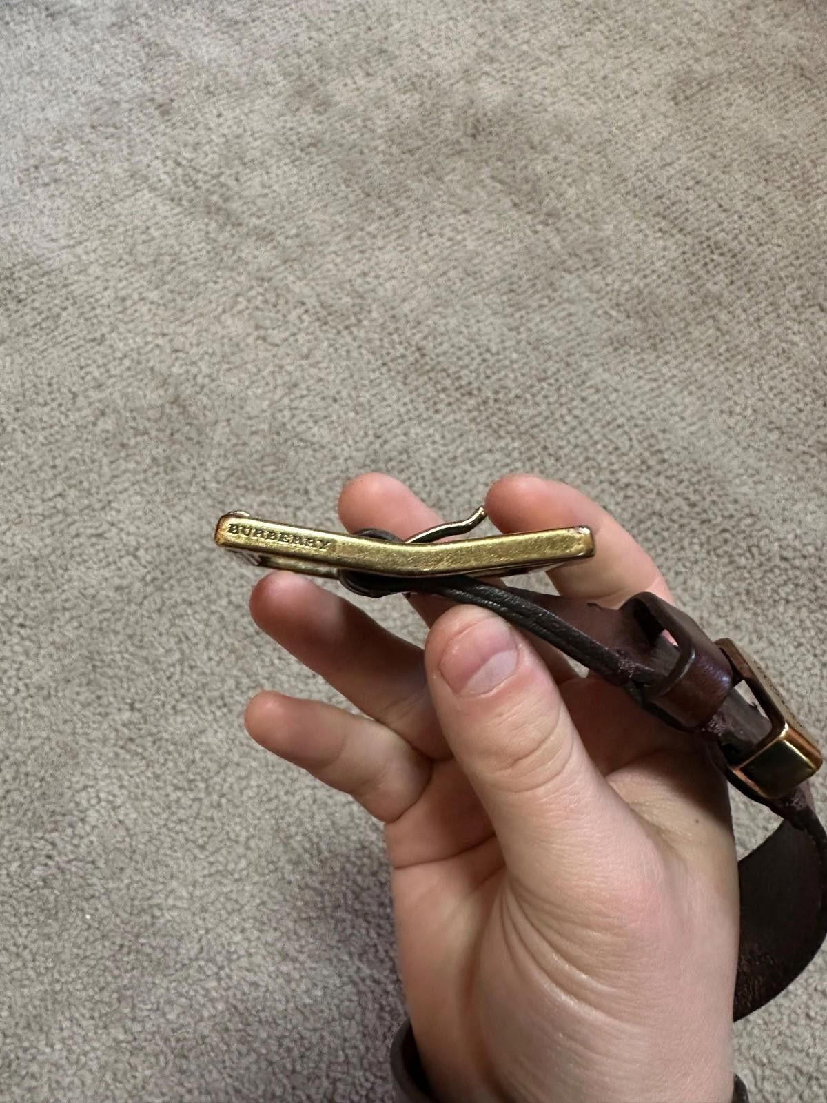Burberry Burberry Brown Leather Belt 36/90 Size ONE SIZE - 3 Thumbnail