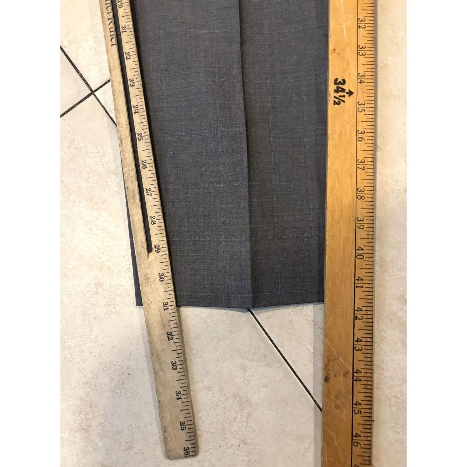 Brooks Brothers Brooks Brothers Mens Dress Pants - 40x31 Gray Plaid Wool Lined Size US 40 / EU 56 - 7 Thumbnail