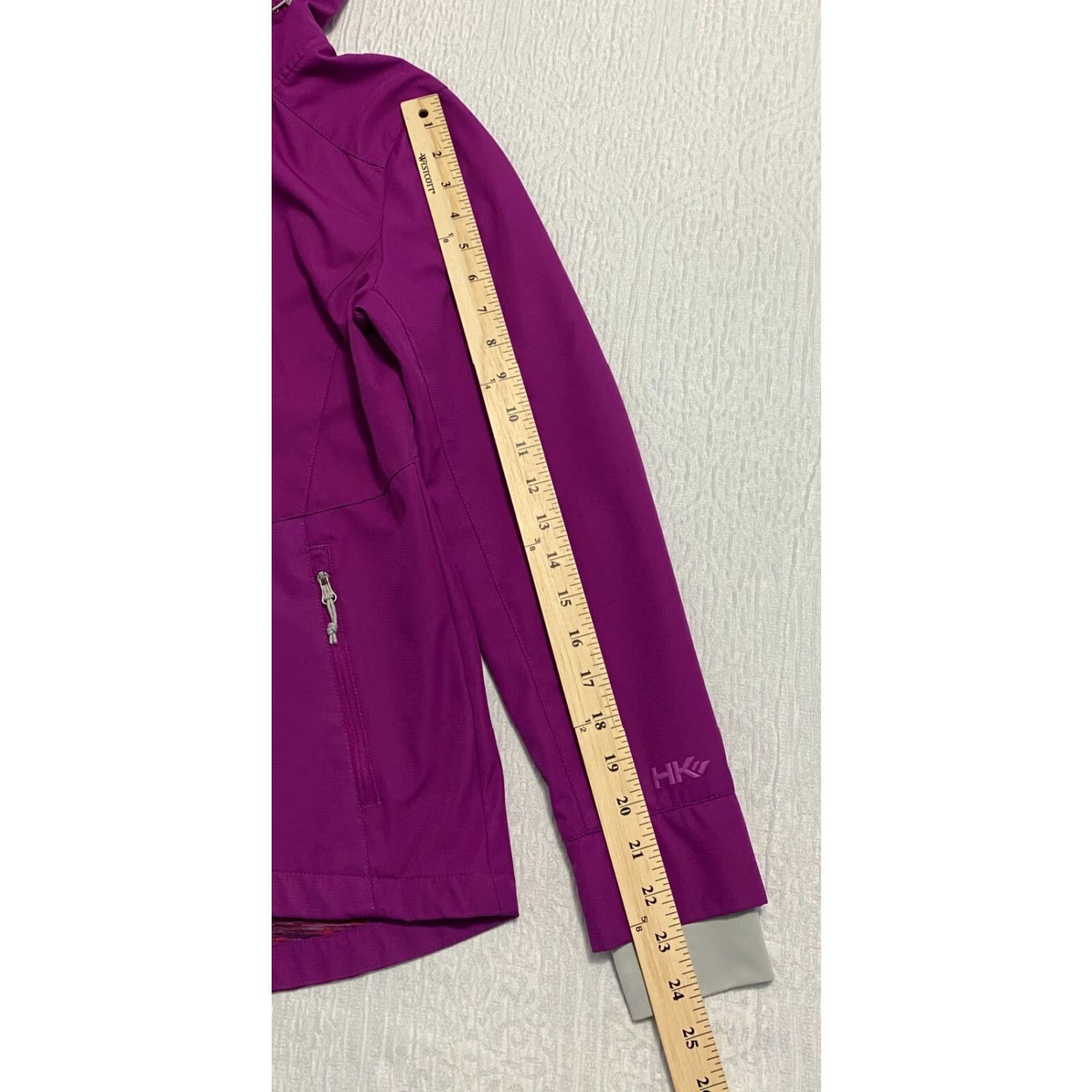 Vintage Hawke & Co Sport Performance Jacket Outerwear Hooded Pockets Women's S Purple Size S / US 4 / IT 40 - 5 Thumbnail