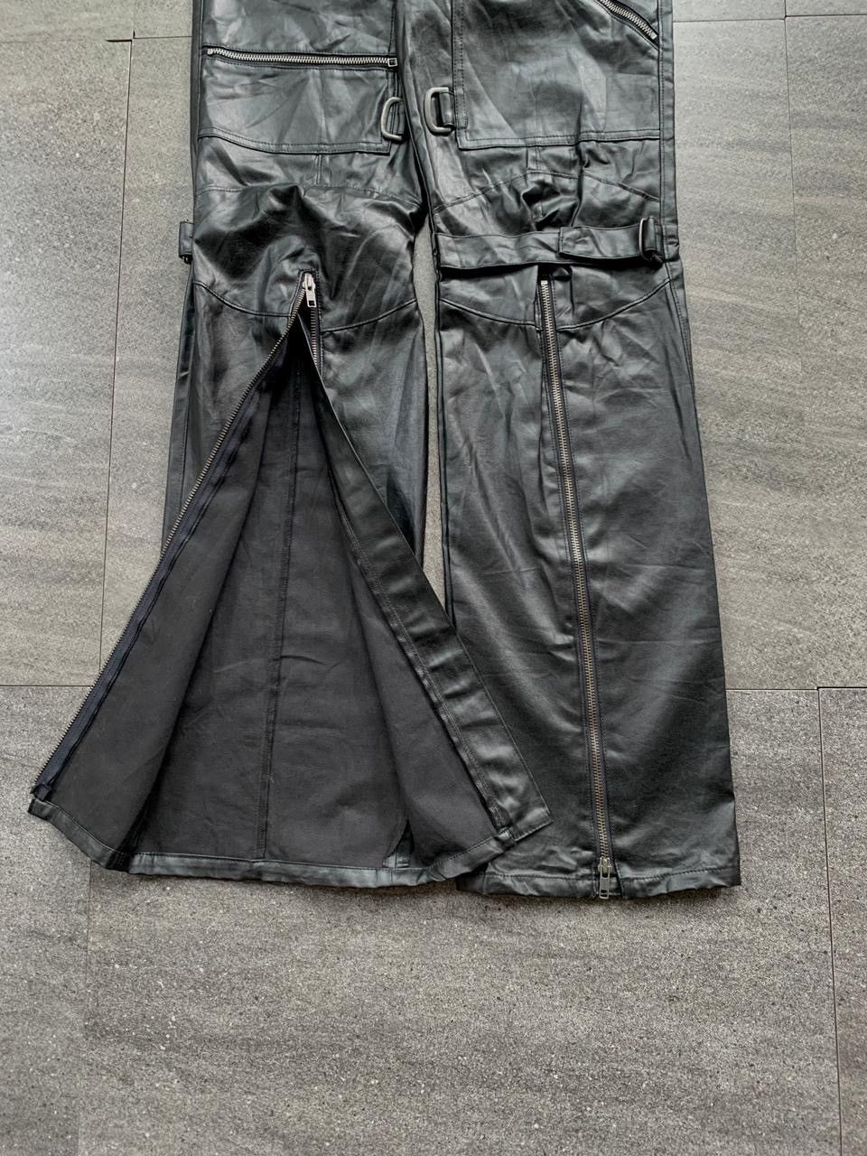 Yoshiyuki Konishi FREE TAX! Bondage Zippered Leather Flared Pants Size US 30 / EU 46 - 10 Thumbnail