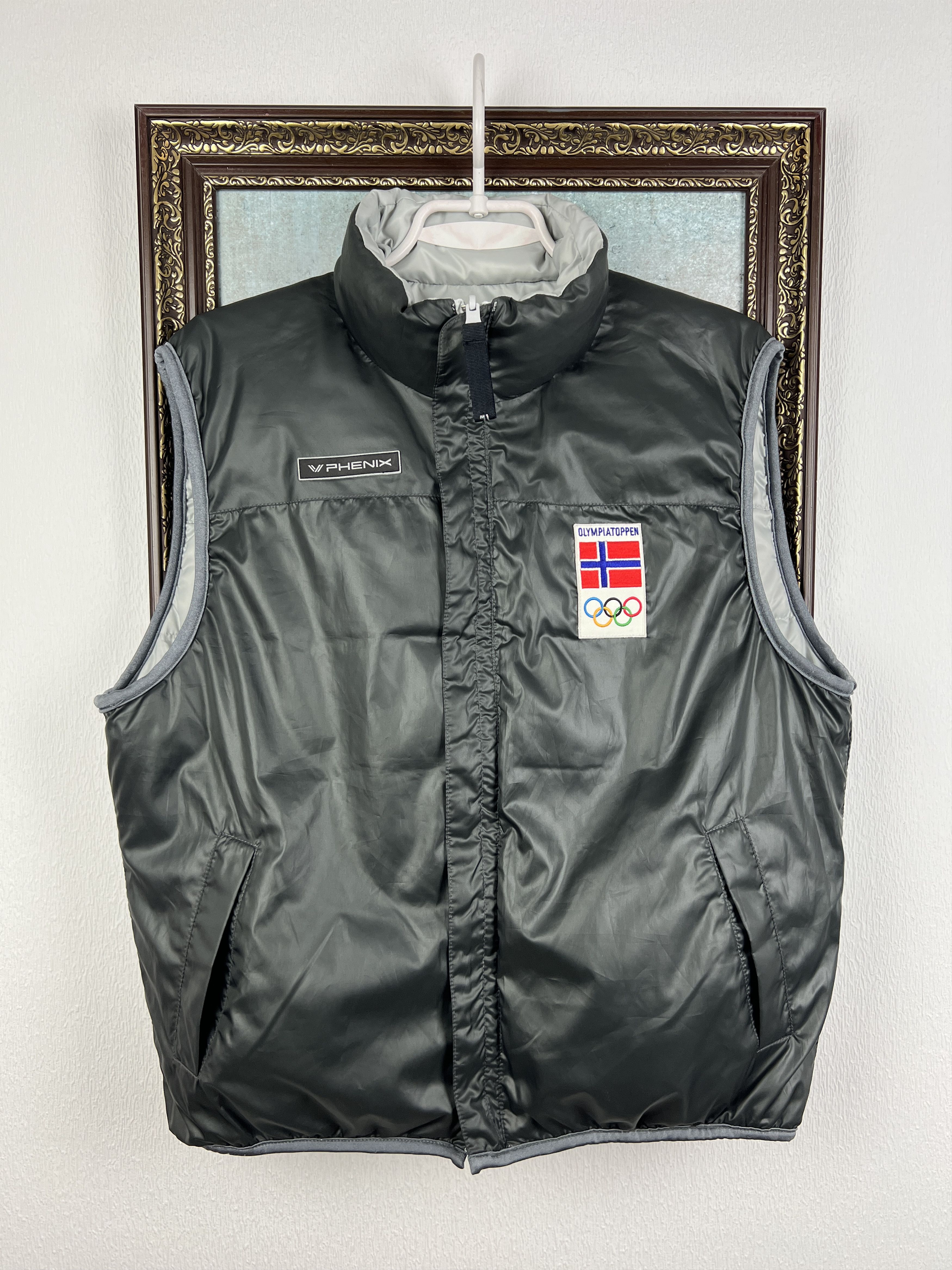 Vintage Puffer Padded Ski Jacket Norway Olympics Reversible Vest Size US XS / EU 42 / 0 - 8 Thumbnail