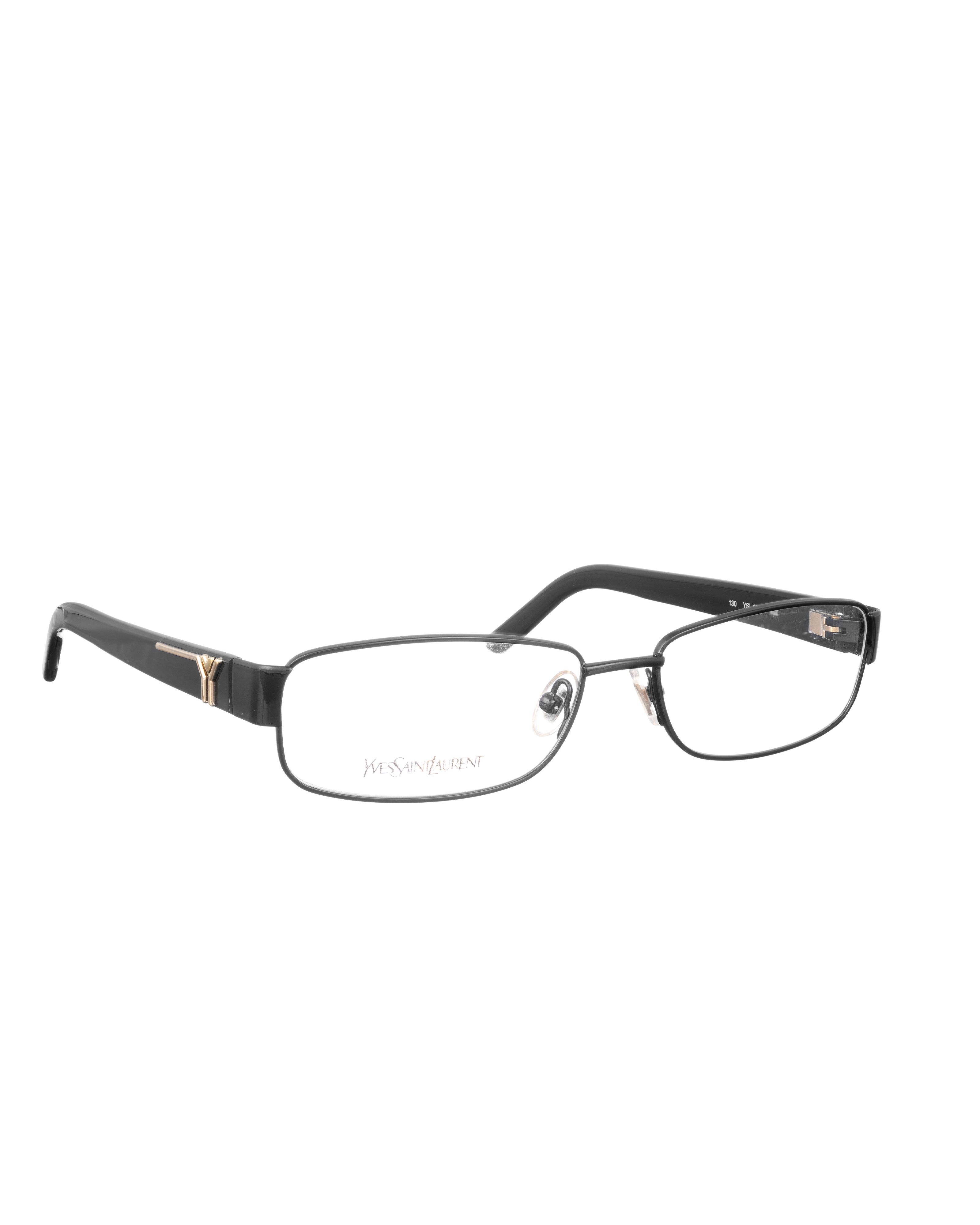Saint Laurent Paris Yves Saint Laurent 00s Black Thin Rim Glasses Size ONE SIZE - 1 Thumbnail