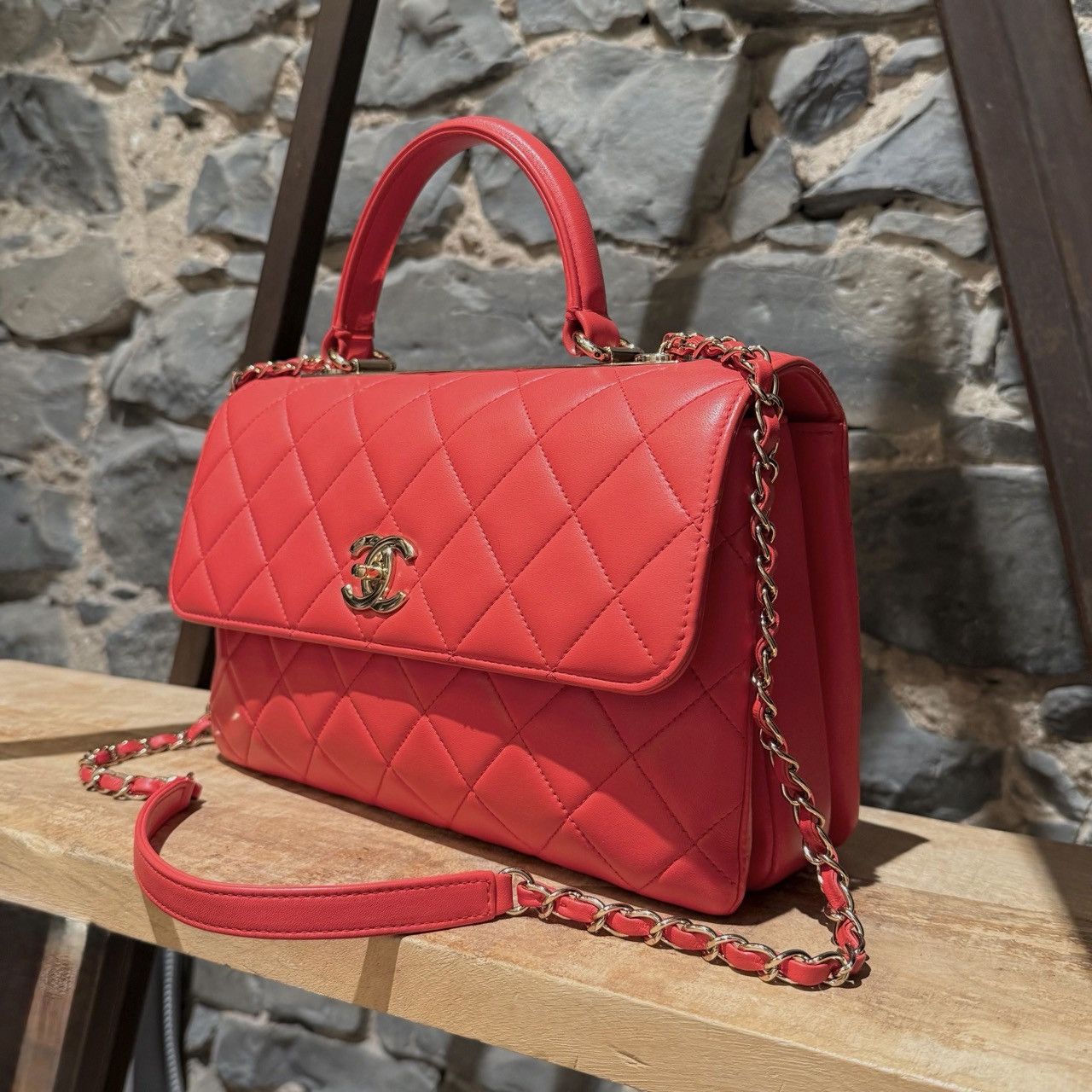 Chanel Chanel 2019 Medium Trendy Quilted Top Handle Shoulder Bag Size ONE SIZE - 5 Thumbnail