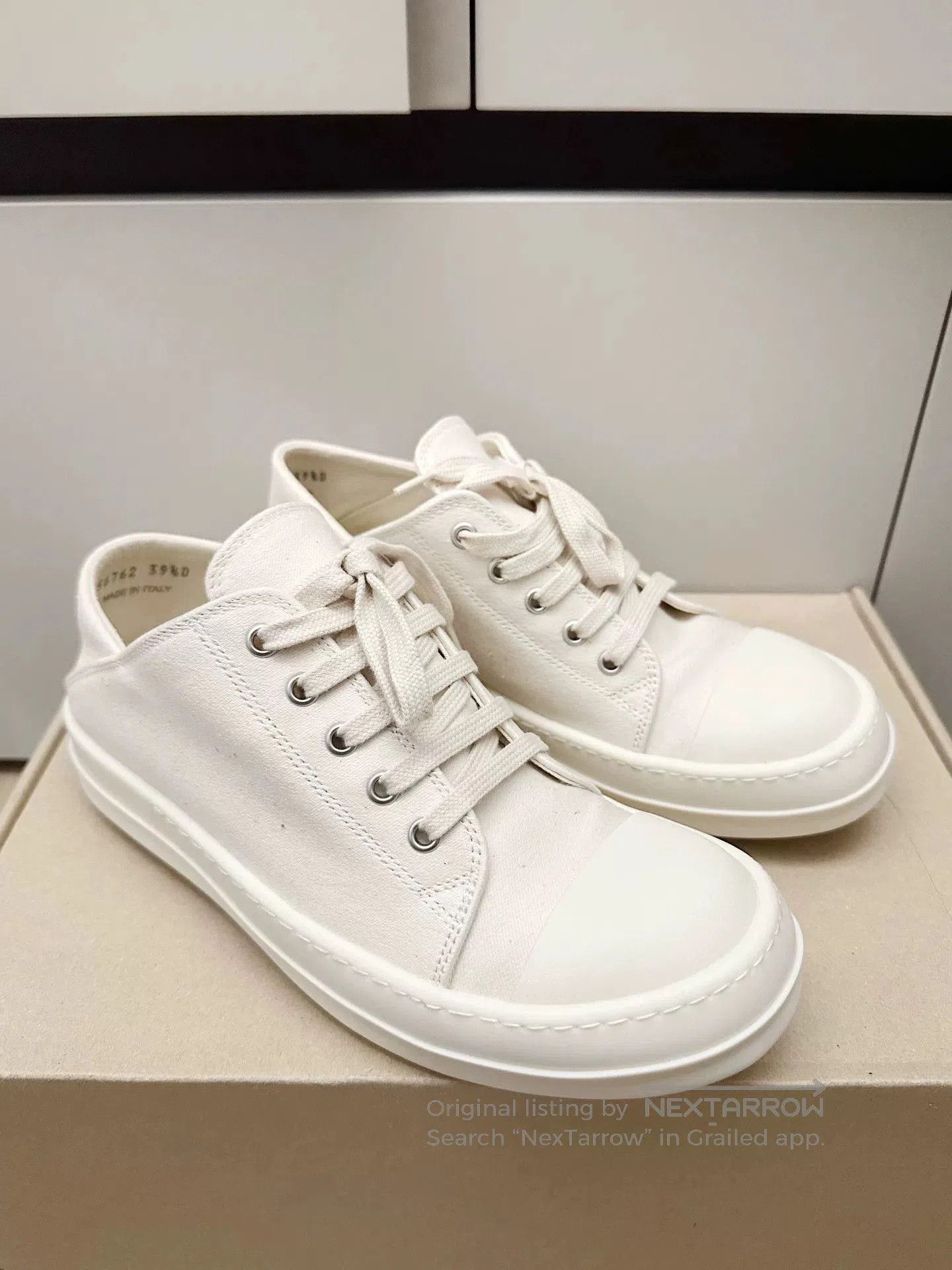 Rick Owens Rick Owens x Converse 24SS White Canvas. Size US 6.5 / EU 39-40 - 2 Thumbnail