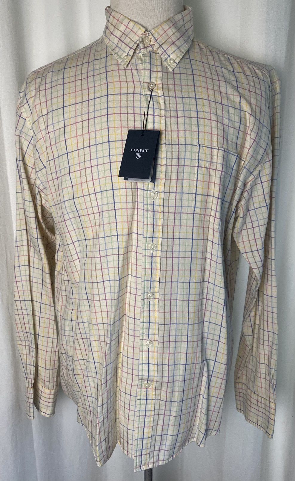 Gant Gant Classic Oxford Sunset Linen XL Regular Fit Button Up Size US XL / EU 56 / 4 - 1 Thumbnail