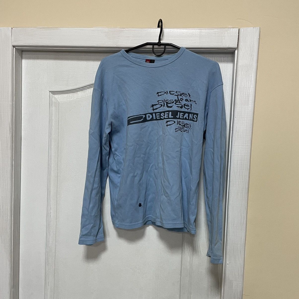 Diesel × Vintage Diesel Logo Tee Vintage longsleeve shirt cyber desert chrime Size US M / EU 48-50 / 2 - 1 Thumbnail