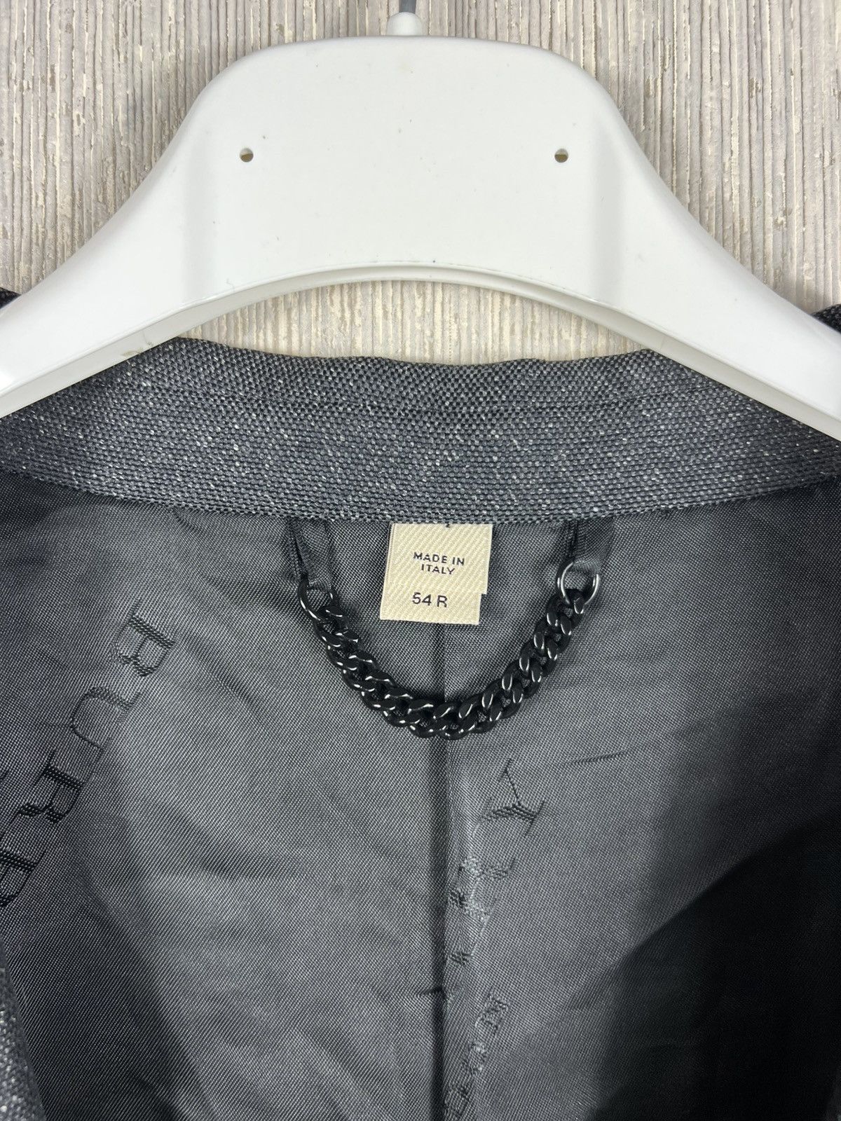 Burberry Burberry London wool silk gradient grey spray blazer jacket Size 54R - 13 Thumbnail