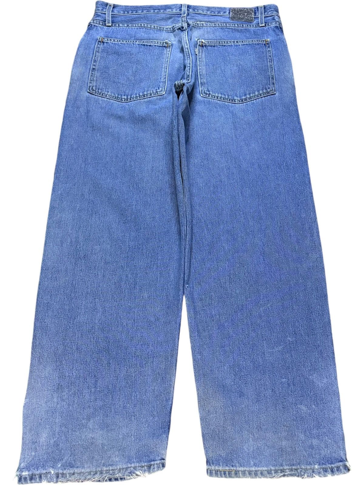 Levi's Vintage 90s Levis Silver Tab Distressed Baggy Jeans Size US 37 - 2 Thumbnail