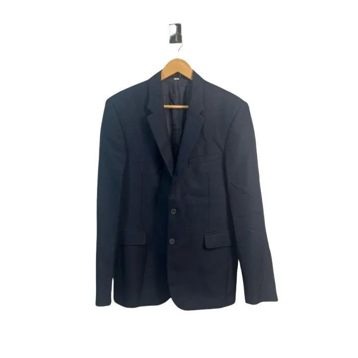Burberry Burberry Slim Fit Solid V-Neck Blazer-2507