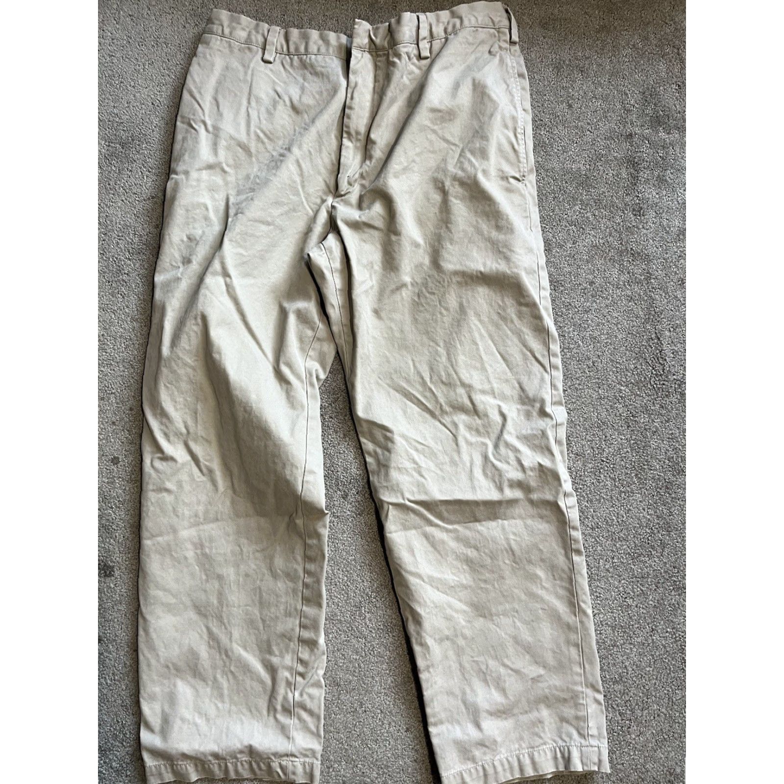 Banana Republic Banana Republic Mens Y2K Gavin Chino Pants 38x30 Beige Distressed Size US 38 / EU 54 - 3 Thumbnail