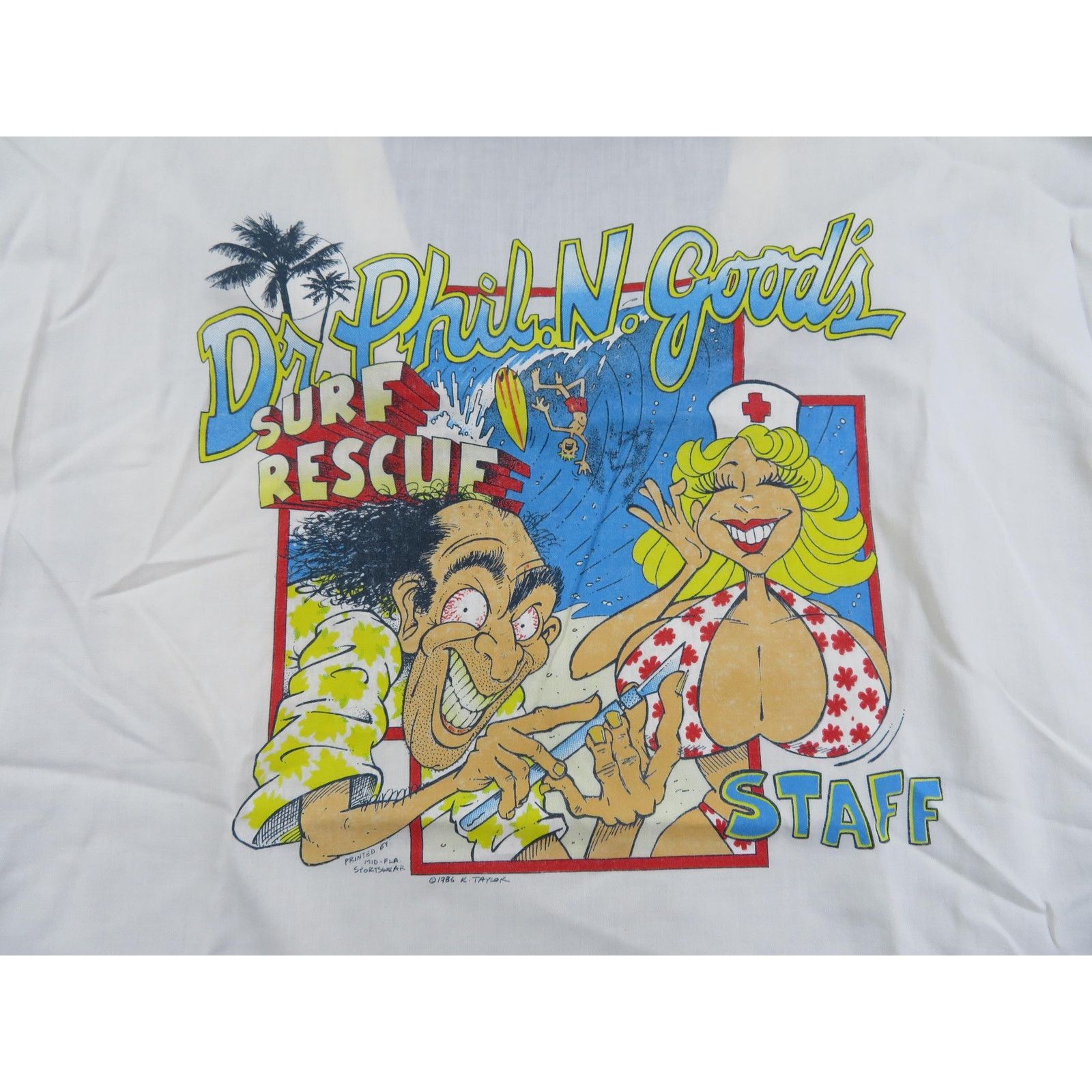Other Dr Phil n goods Surf Rescue Taylor Scrub Pocket Shirt XL 80s Size US XL / EU 56 / 4 - 2 Thumbnail
