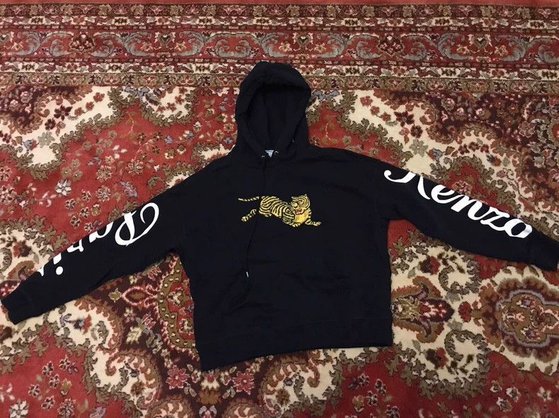 Kenzo KENZO Short off-shoulder bat sleeve hoodie Size US S / EU 44-46 / 1 - 1 Thumbnail