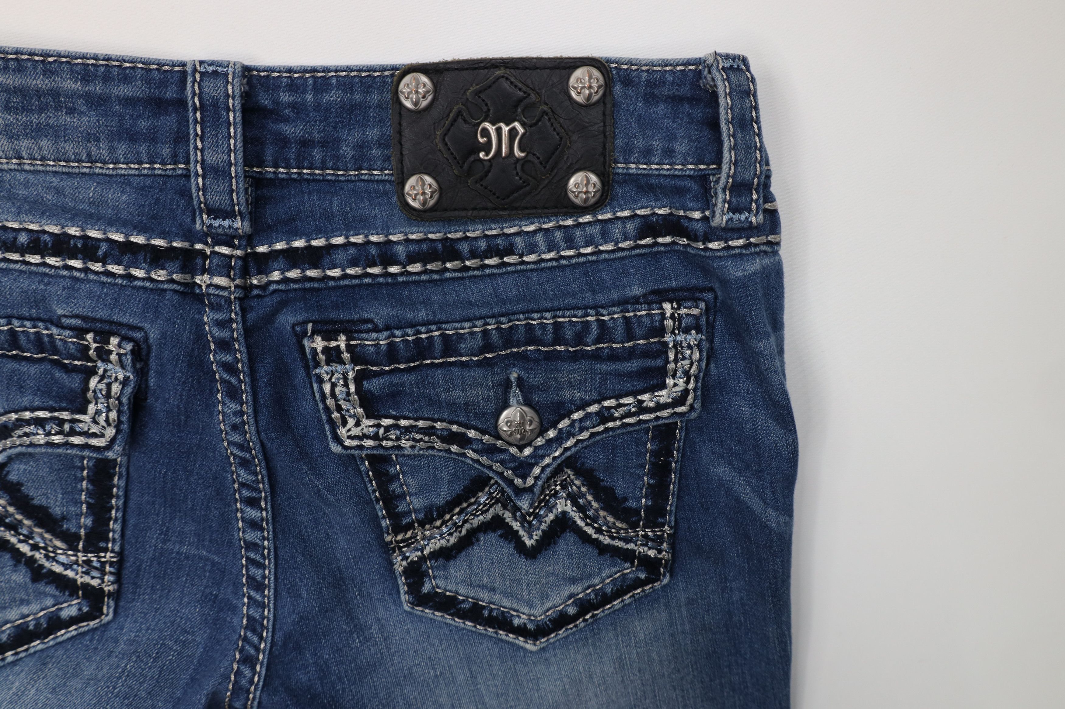 Miss Me Miss Me Stitch Signature Skinny Leg Denim Jeans Stretch Size 30" / US 8 / IT 44 - 16 Thumbnail