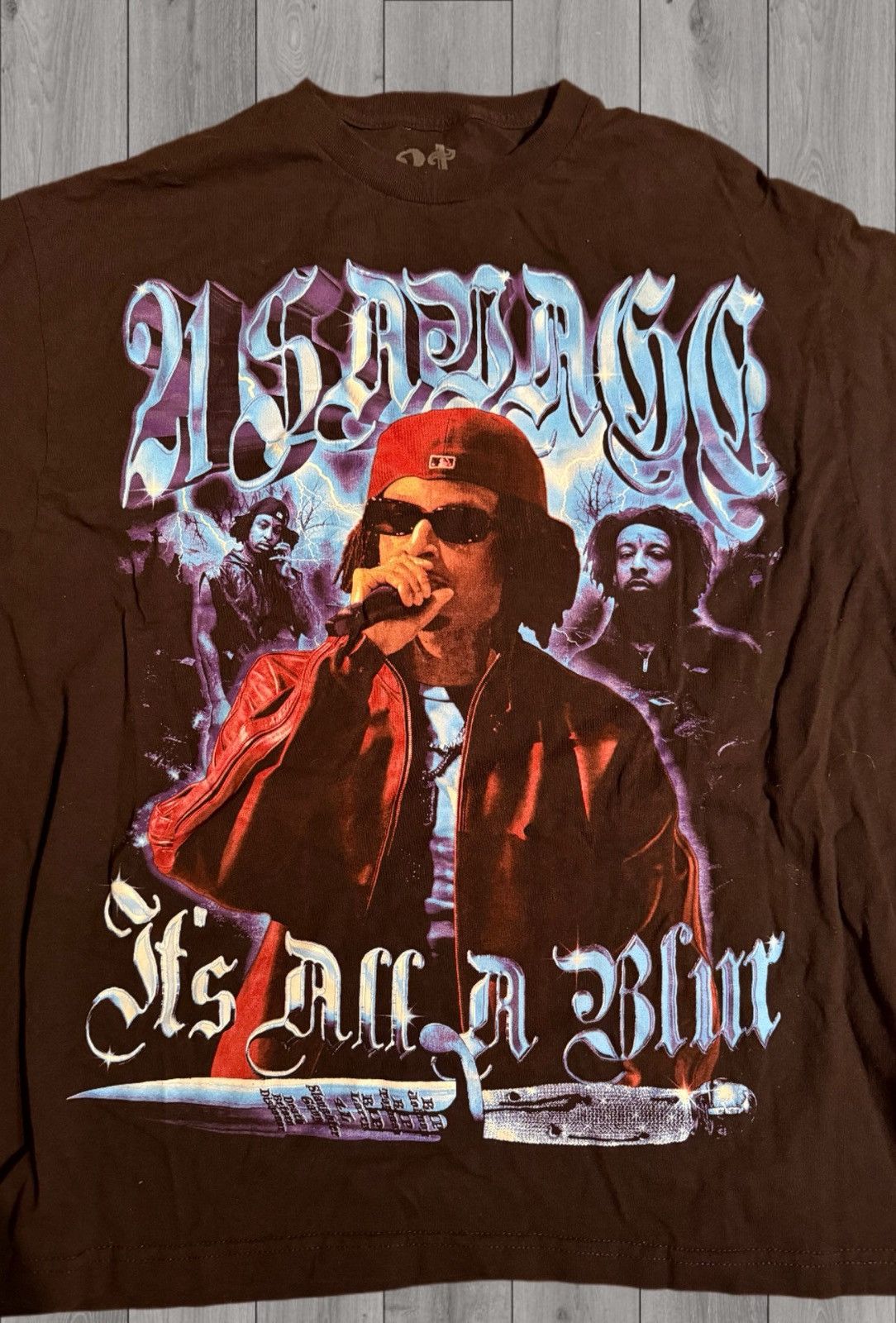 21 Savage 21 Savage Tour T-Shirt Size US XL / EU 56 / 4 - 3 Thumbnail