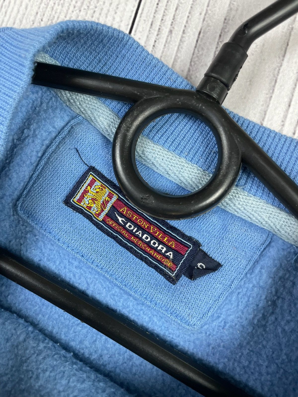 Vintage Vintage Aston Villa soccer sweatshirt blue Diadora Rover S Size US S / EU 44-46 / 1 - 6 Thumbnail