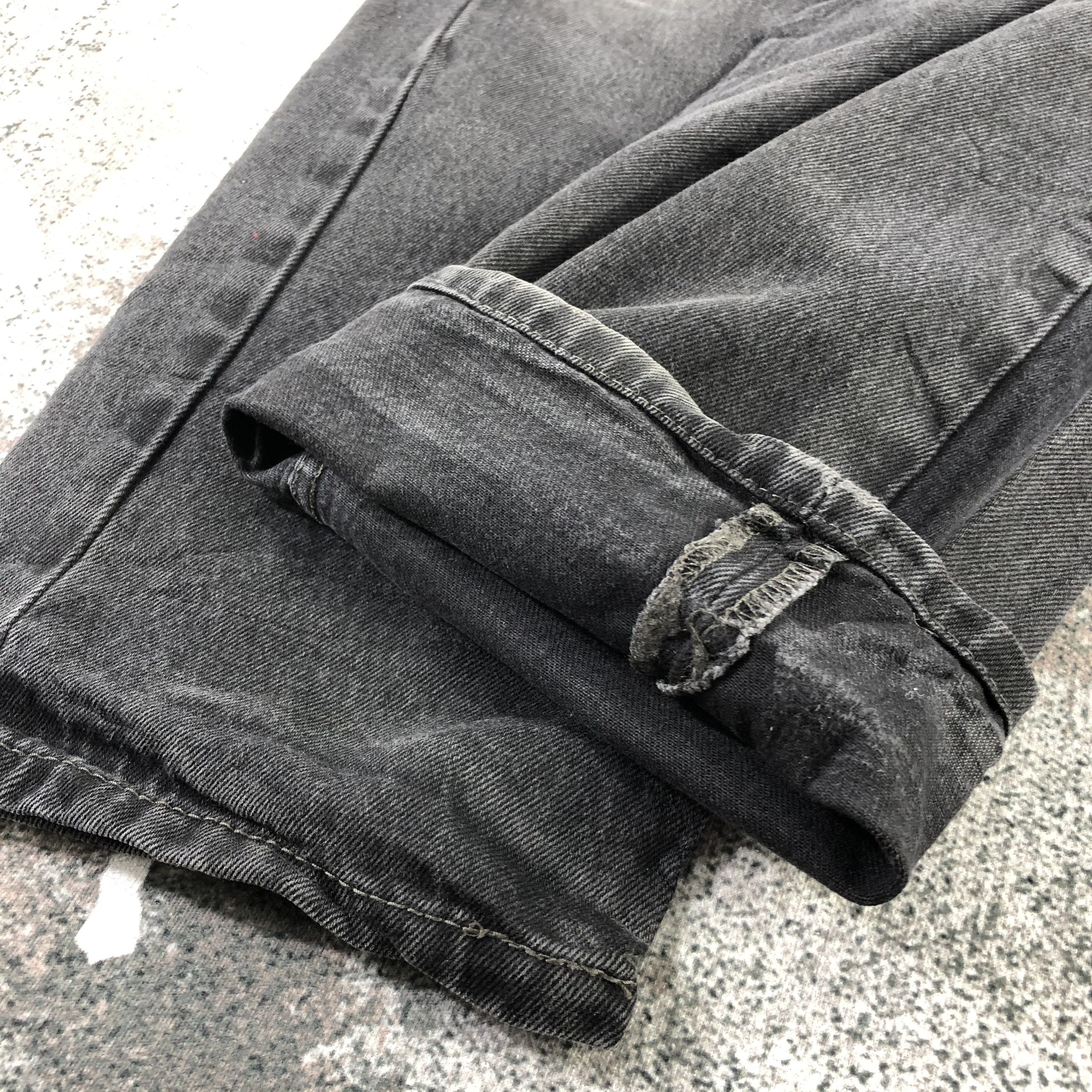 Levi's Vintage Levis 505 Jeans Faded Black Denim KJ1394 Size US 36 / EU 52 - 6 Thumbnail