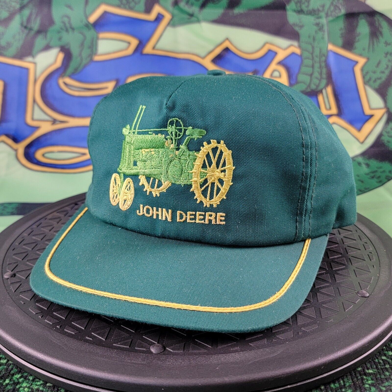 John Deere 90s Vintage Snapback Cap John Deere Model A Collector Hat OS Size ONE SIZE - 1 Thumbnail