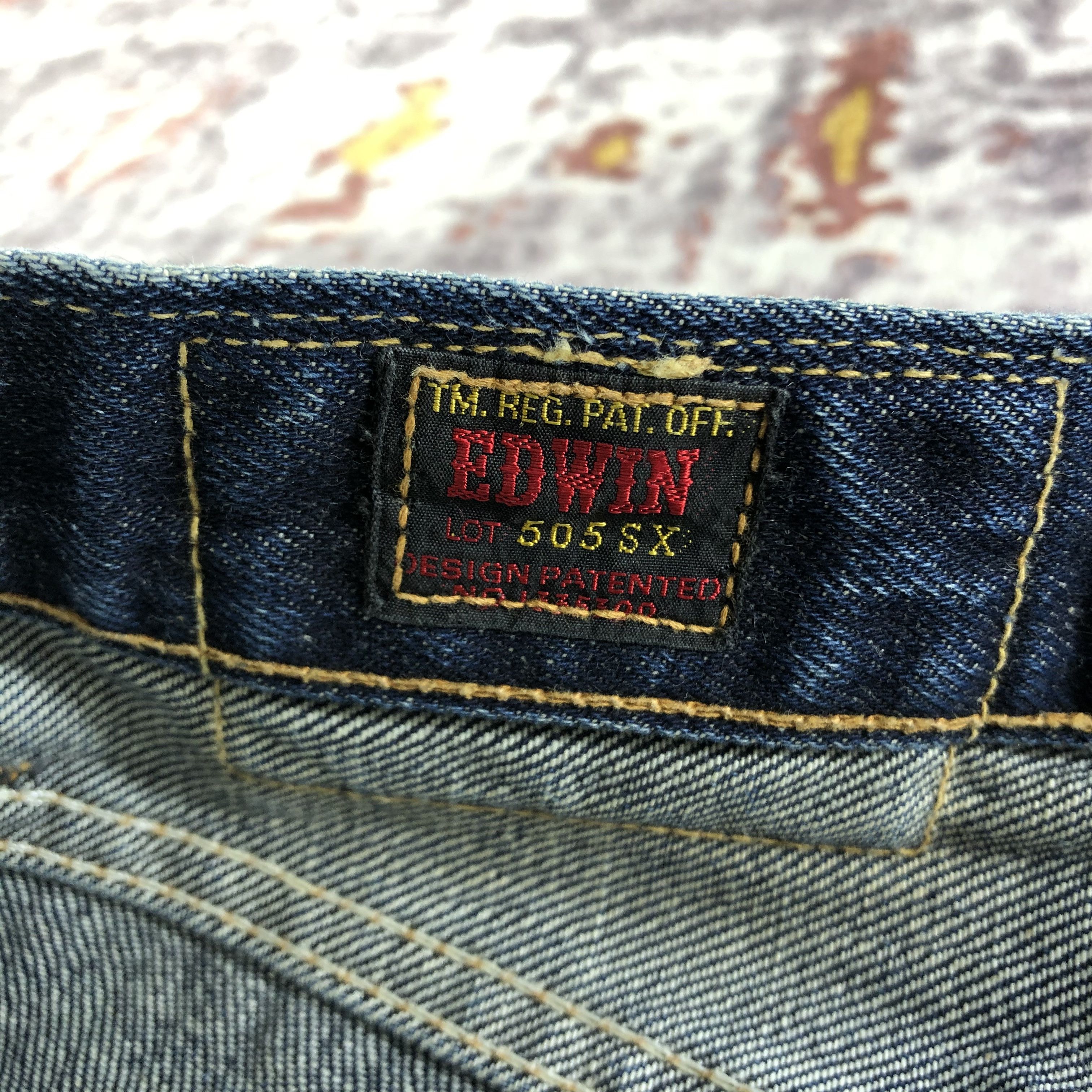 Edwin Vintage Blue Wash Edwin 505 Selvedge Jeans-JM3622 Size US 31 - 12 Thumbnail
