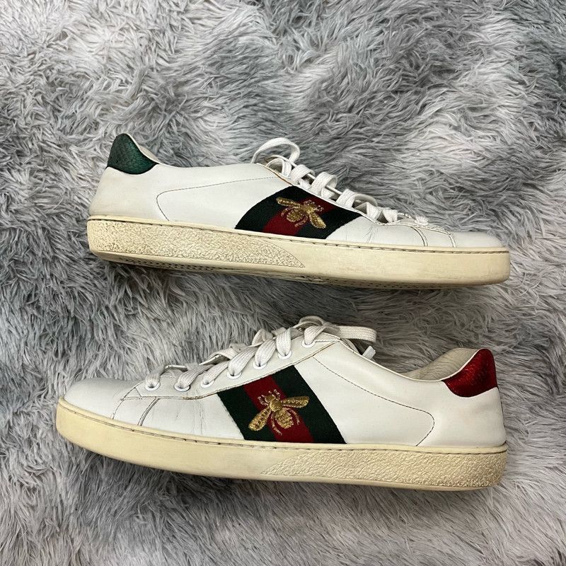 Gucci Gucci Ace Leather Fashion Sneakers for Men -2508 Size US 9.5 / EU 42-43 - 5 Thumbnail
