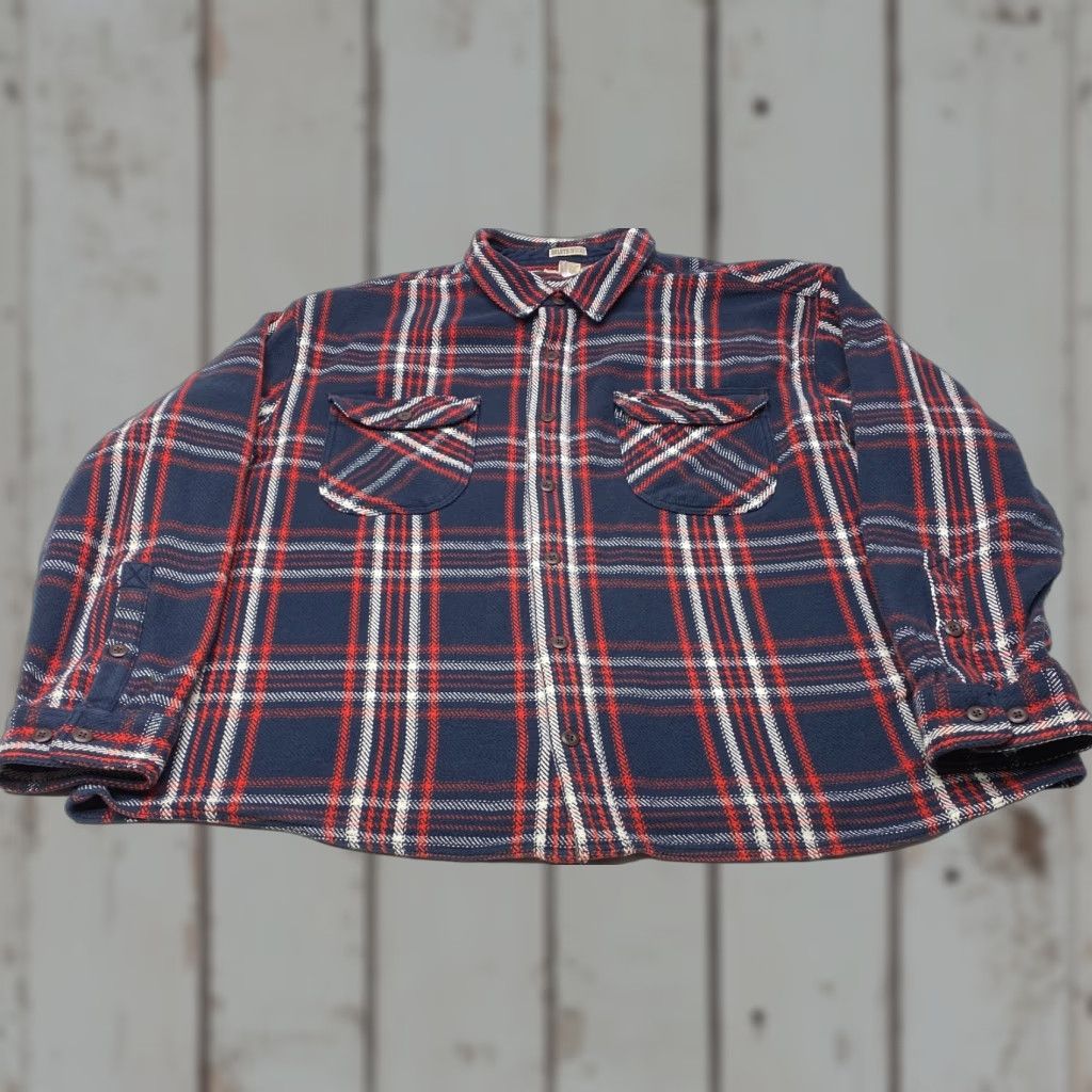 Vintage Duluth Trading Heavy Flannel Shirt Mens 3XL Untucked Relaxed Fit Twill Woodsy Size US XXL / EU 58 / 5 - 1 Thumbnail