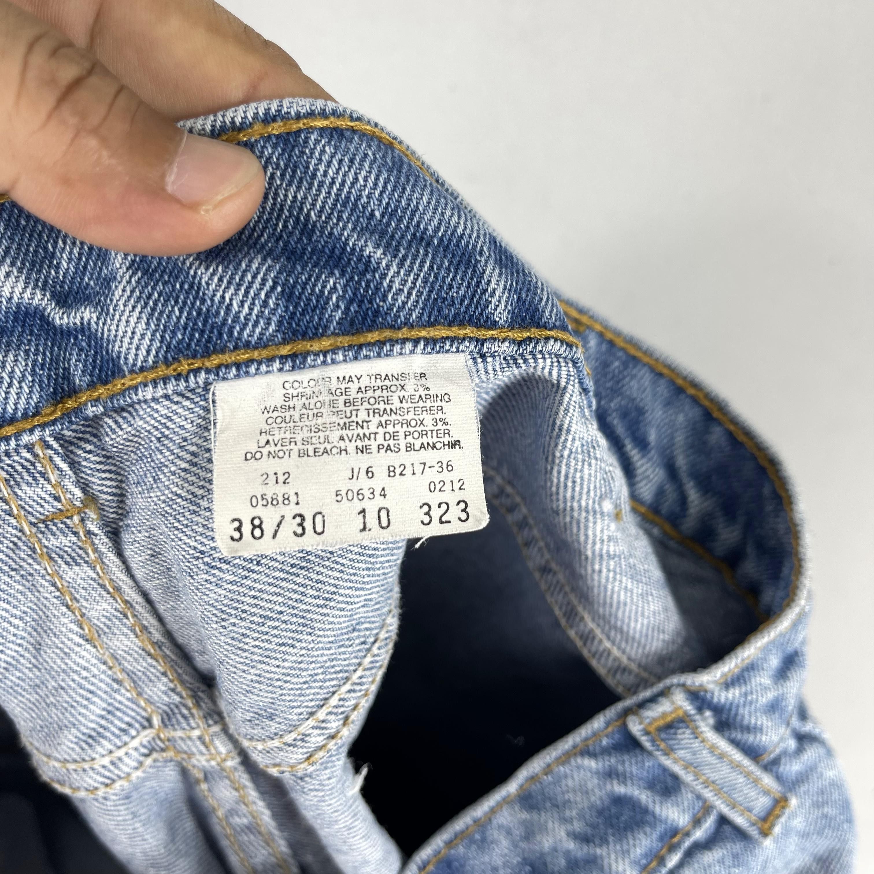 Levi's × Levi's Vintage Clothing × Vintage W36 L26 Vintage 90s Levis Orange Tab Straight Fit Jeans Size 36" / US 14 / IT 50 - 3 Thumbnail
