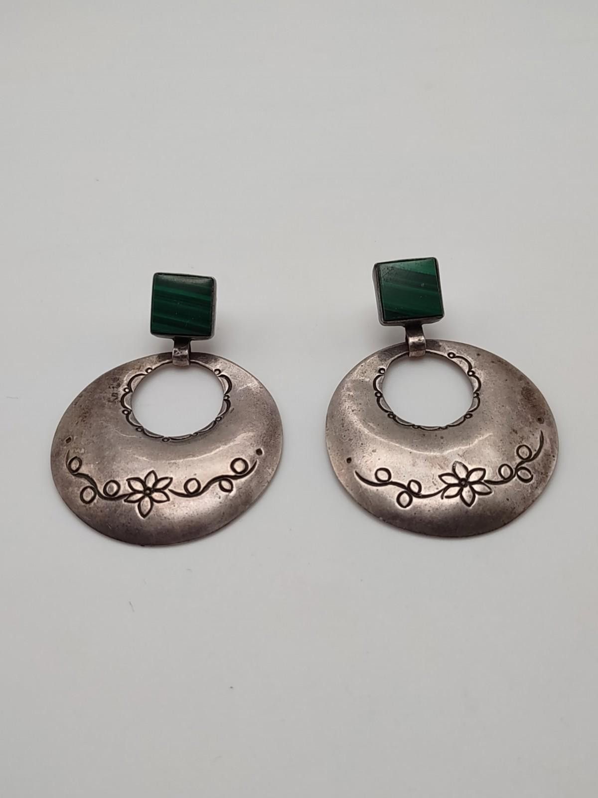 Other Vtg 925 Sterling Silver Modernist Taxco Style Earrings Size ONE SIZE - 2 Thumbnail