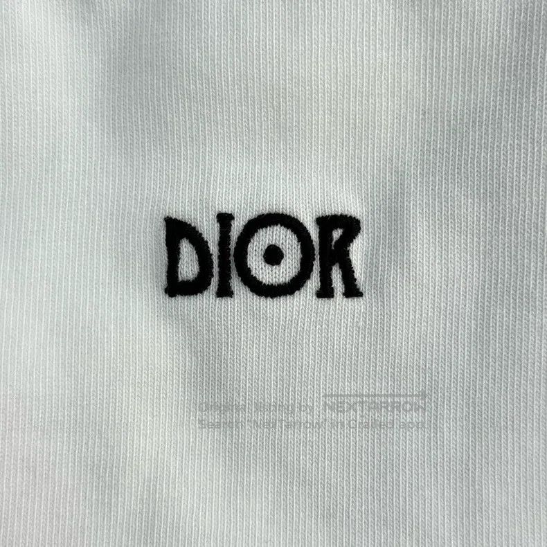 Dior Dior White United portrait embroidered logo short sleeves Size US XL / EU 56 / 4 - 8 Thumbnail