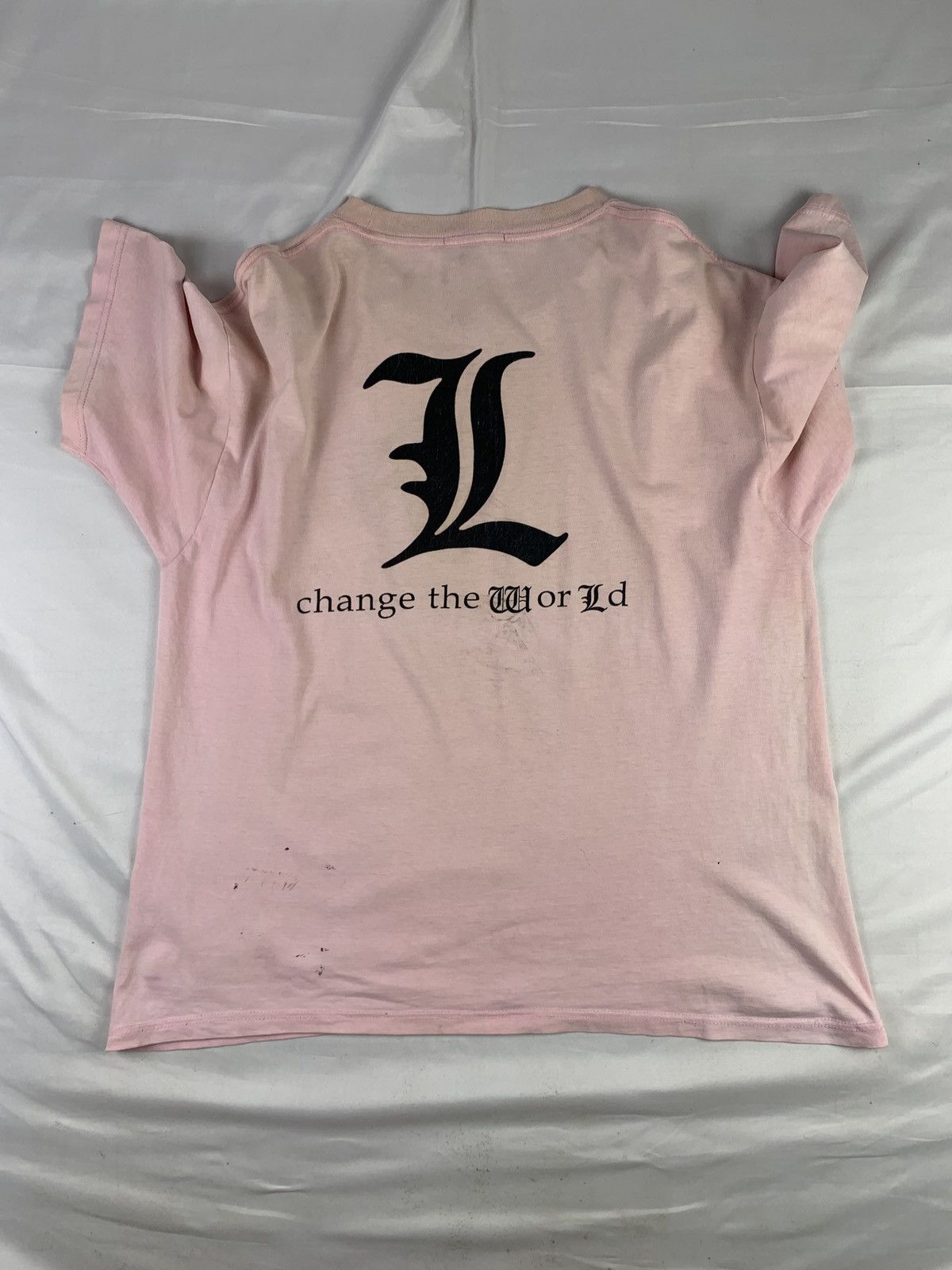 Anime 2000s Death Note Anime "L" Pink Chibby Graphic Tee Size US L / EU 52-54 / 3 - 2 Thumbnail