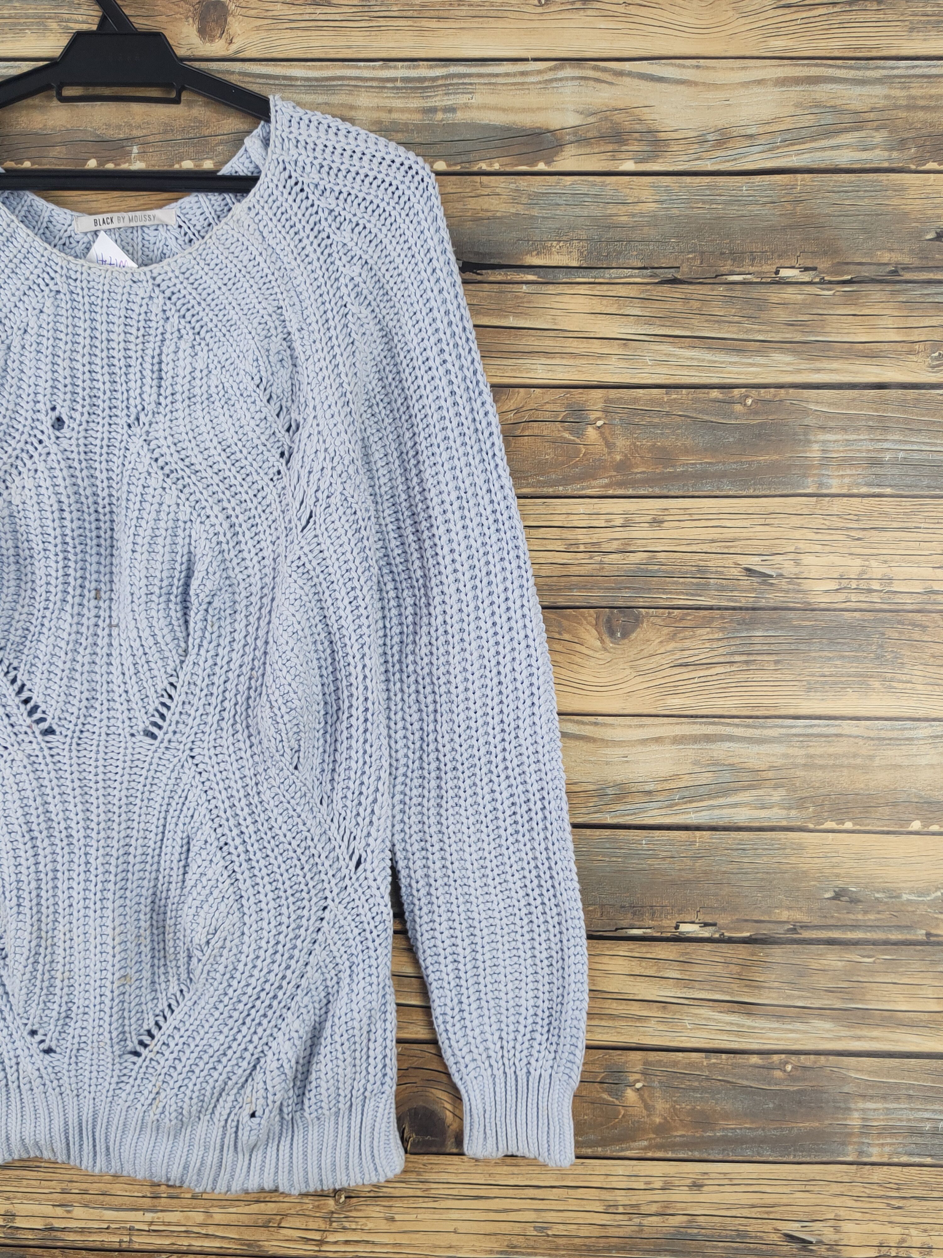 Japanese Brand × Vintage Black by Moussy Blue Knitwear Sweatshirts #W1741 Size M / US 6-8 / IT 42-44 - 6 Thumbnail