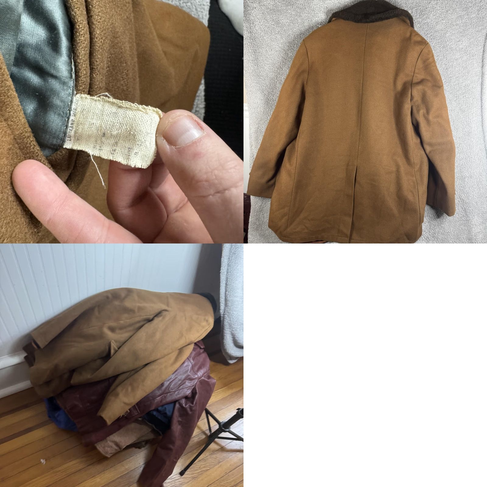 Vintage VINTAGE Lakeland Coat Mens 42 Brown Wool Fur Collar Overcoat Lined Winter Dress Coat Size US XS / EU 42 / 0 - 9 Thumbnail