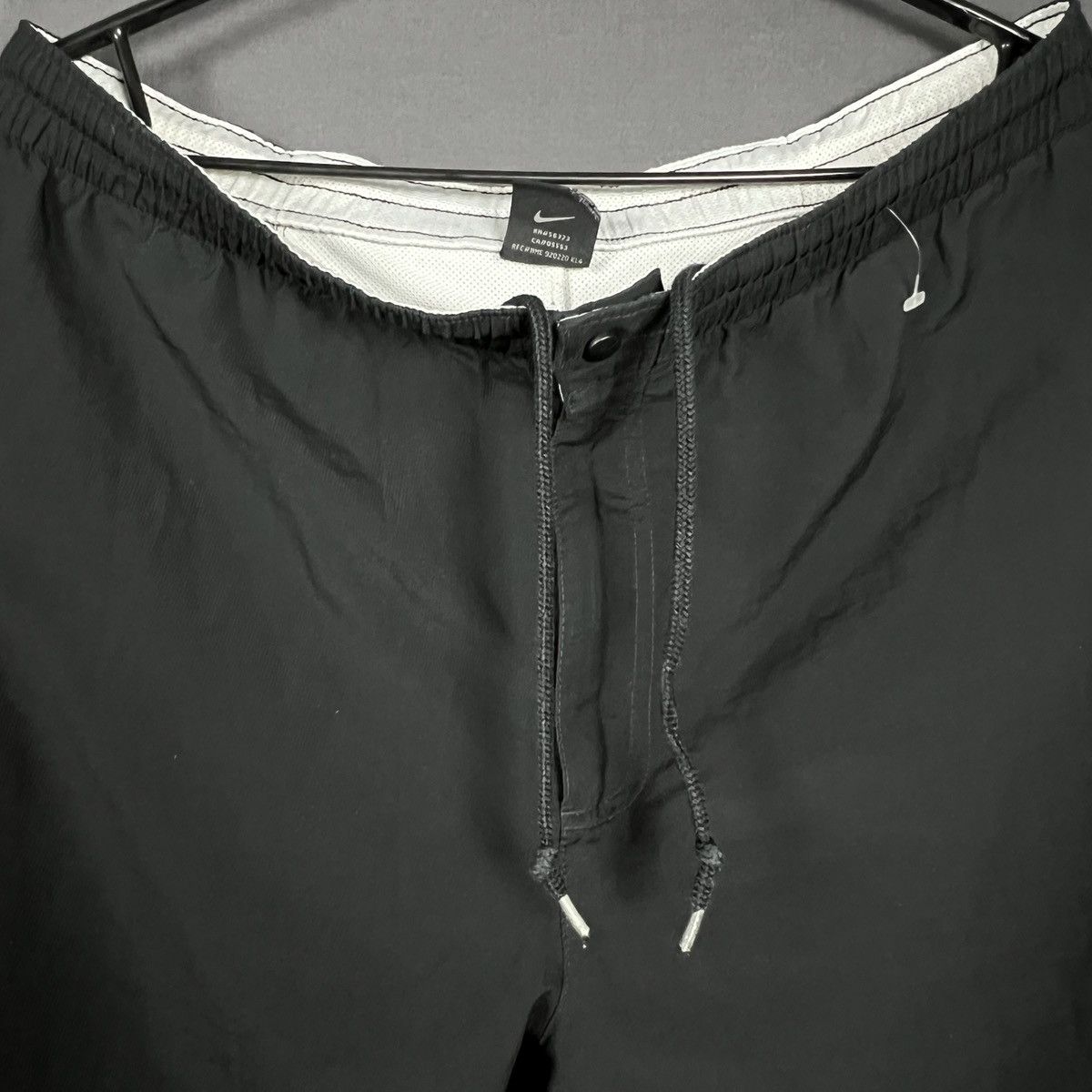 Nike × Vintage Nike Dri-Fit Athletic Shorts M Black White Zipper Pocket Size US 34 / EU 50 - 5 Thumbnail