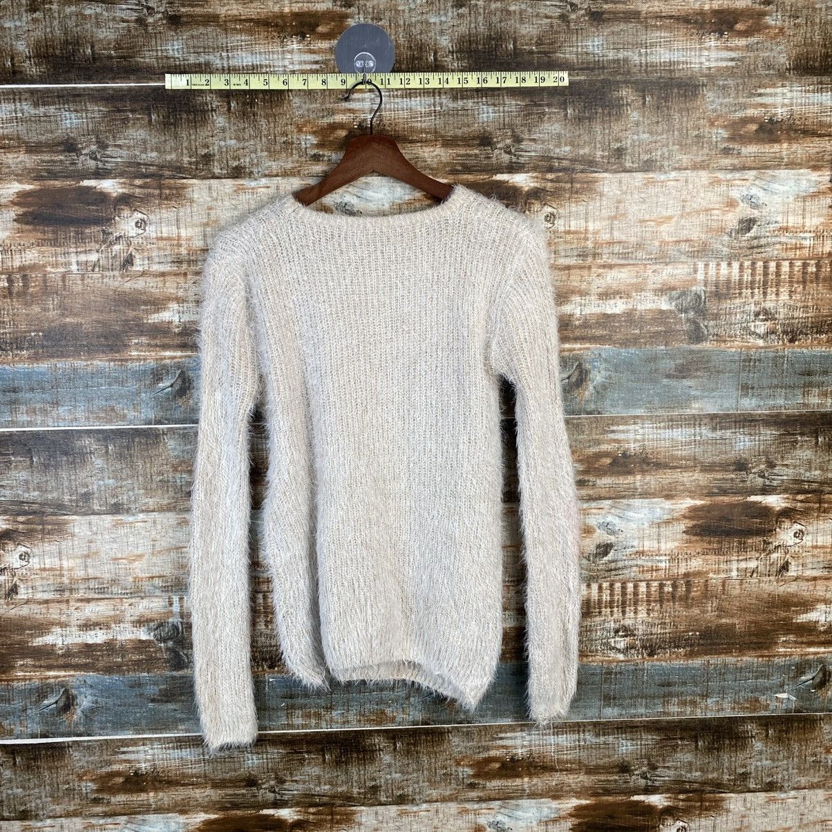 Homespun Knitwear DL Japan Vintage fur shaggy Beige Knitwear #C1090 Size S / US 4 / IT 40 - 11 Thumbnail
