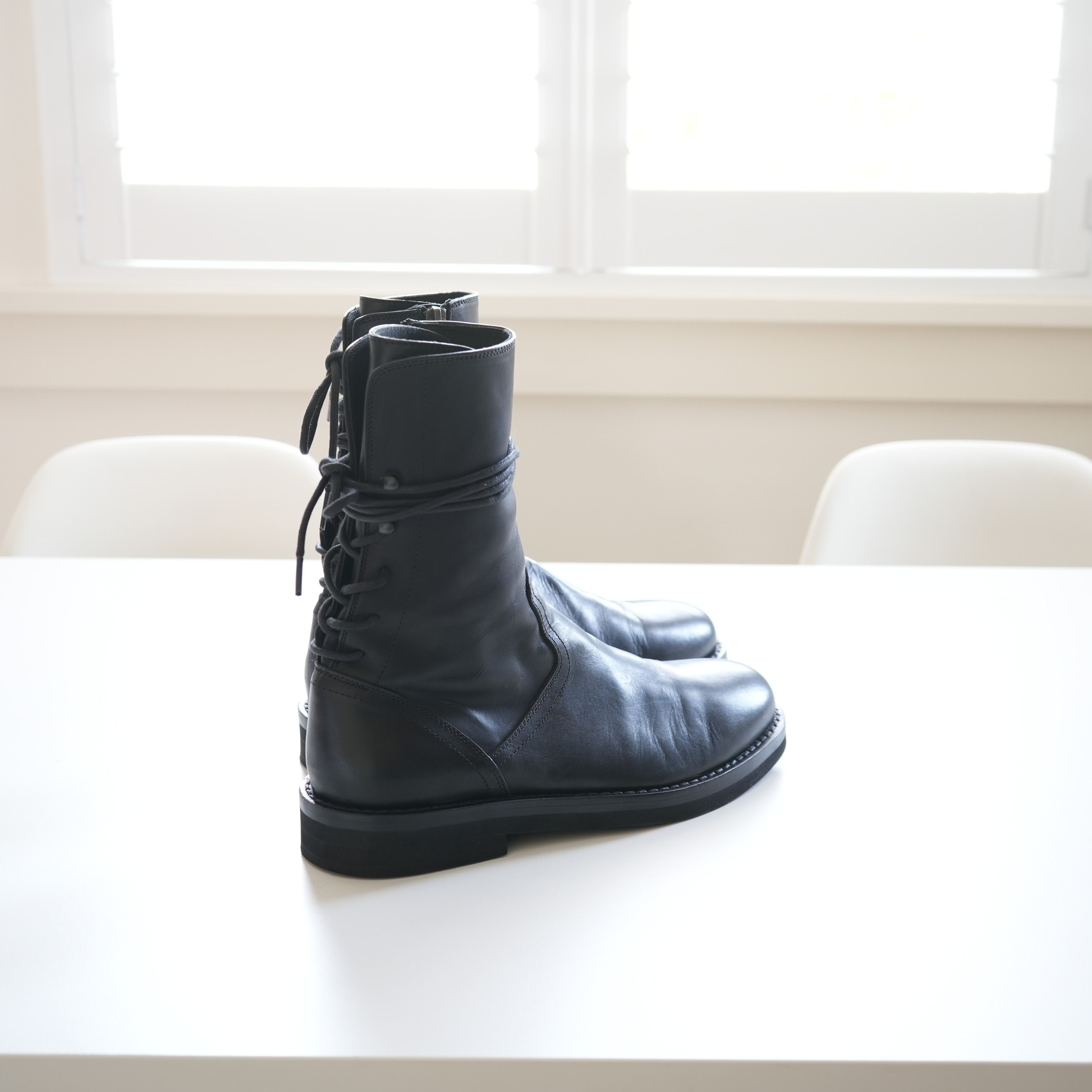 Ann Demeulemeester Backlace Corset Combat Boots Size US 7.5 / EU 40-41 - 5 Thumbnail