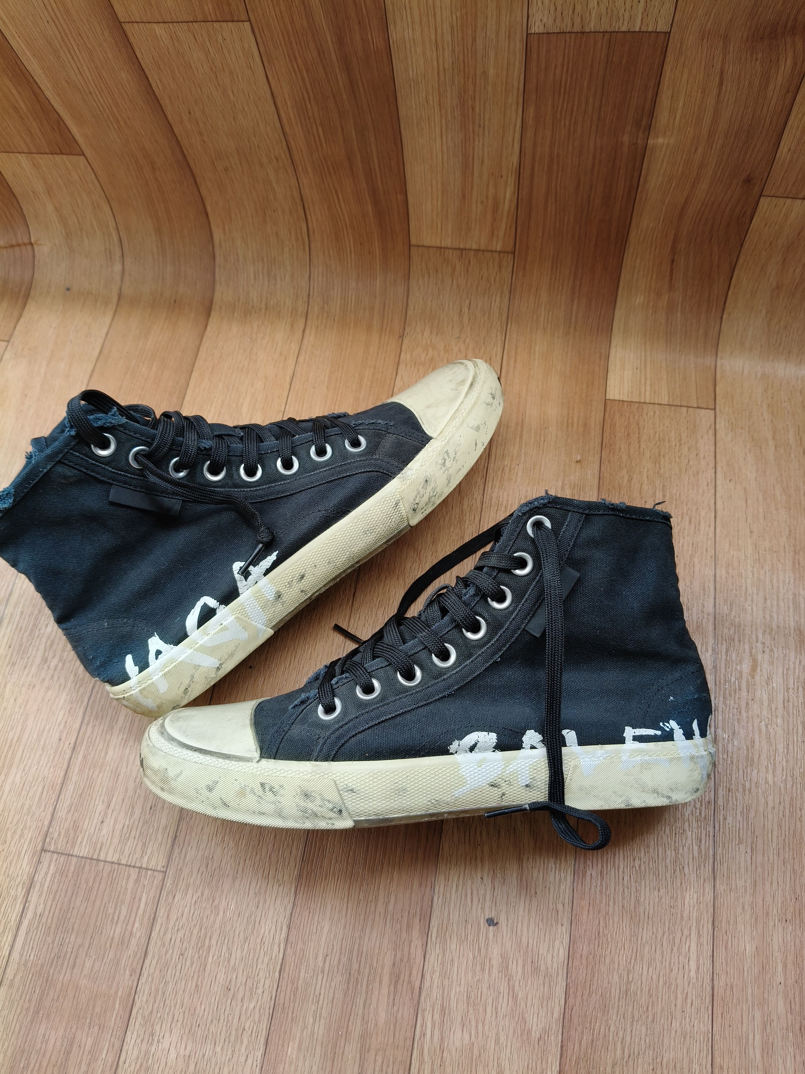 Balenciaga Balenciaga Paris hightop Graffiti " Balenciaga" sneakers Size US 7.5 / EU 40-41 - 9 Thumbnail