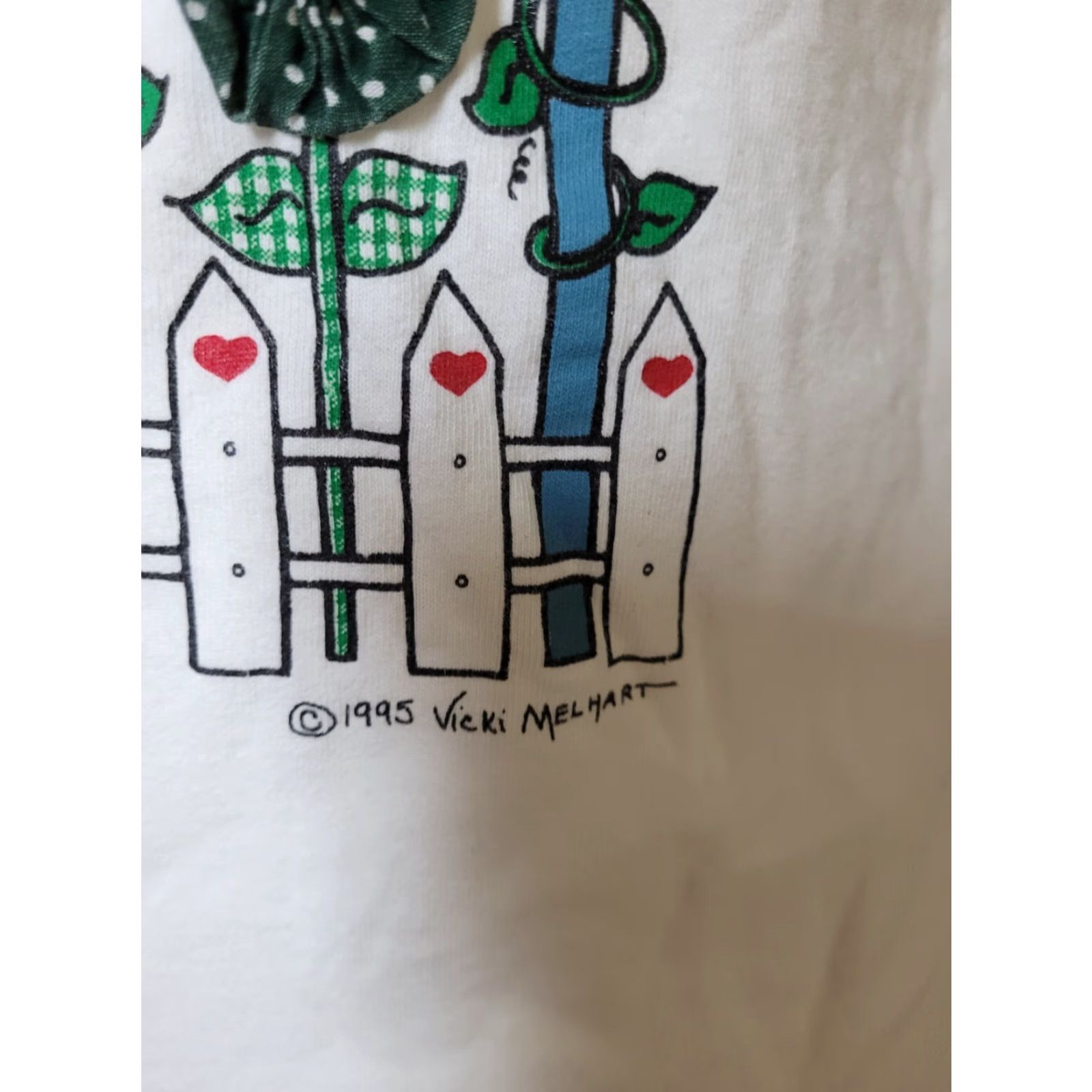 Vintage VTG 1995 Melhart Designs T Shirt Womens Birdhouses Arts & Crafts USA Country White Large Short Sleeve Crew Neck 100% Cotton Mens Womens Girls Boys Size L / US 10 / IT 46 - 3 Thumbnail