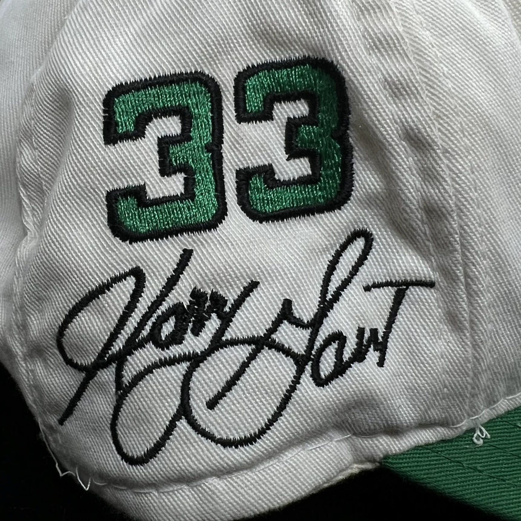 Gant VINTAGE AJD USA Handsome Harry GANT #33 Adjustable Snapback Ball Cap Hat White Men Adjustable Snapback NASCAR Hat White Size ONE SIZE - 3 Thumbnail