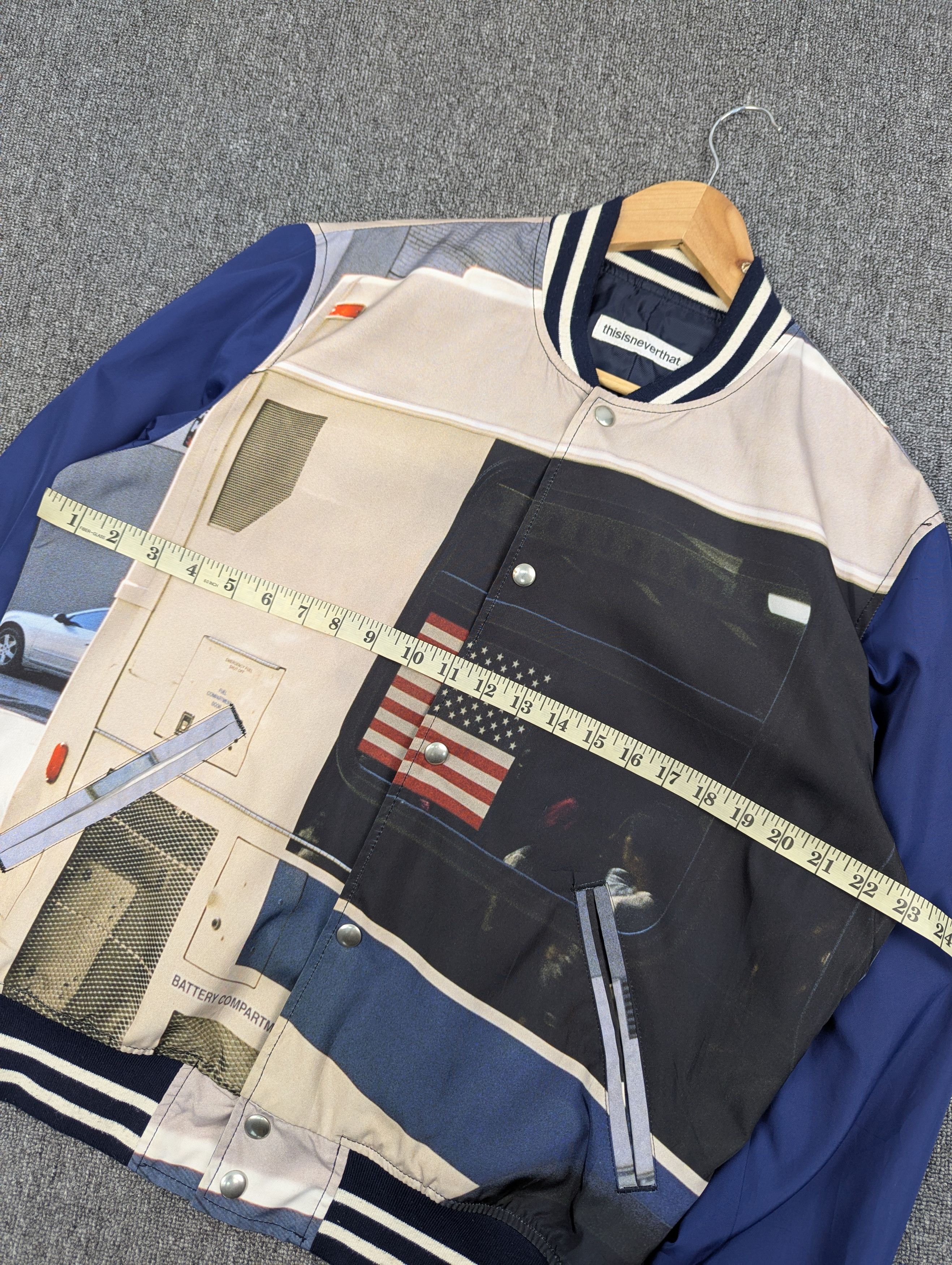 thisisneverthat Thisisneverthat Photo Print Varsity Button Jacket Size US L / EU 52-54 / 3 - 14 Thumbnail