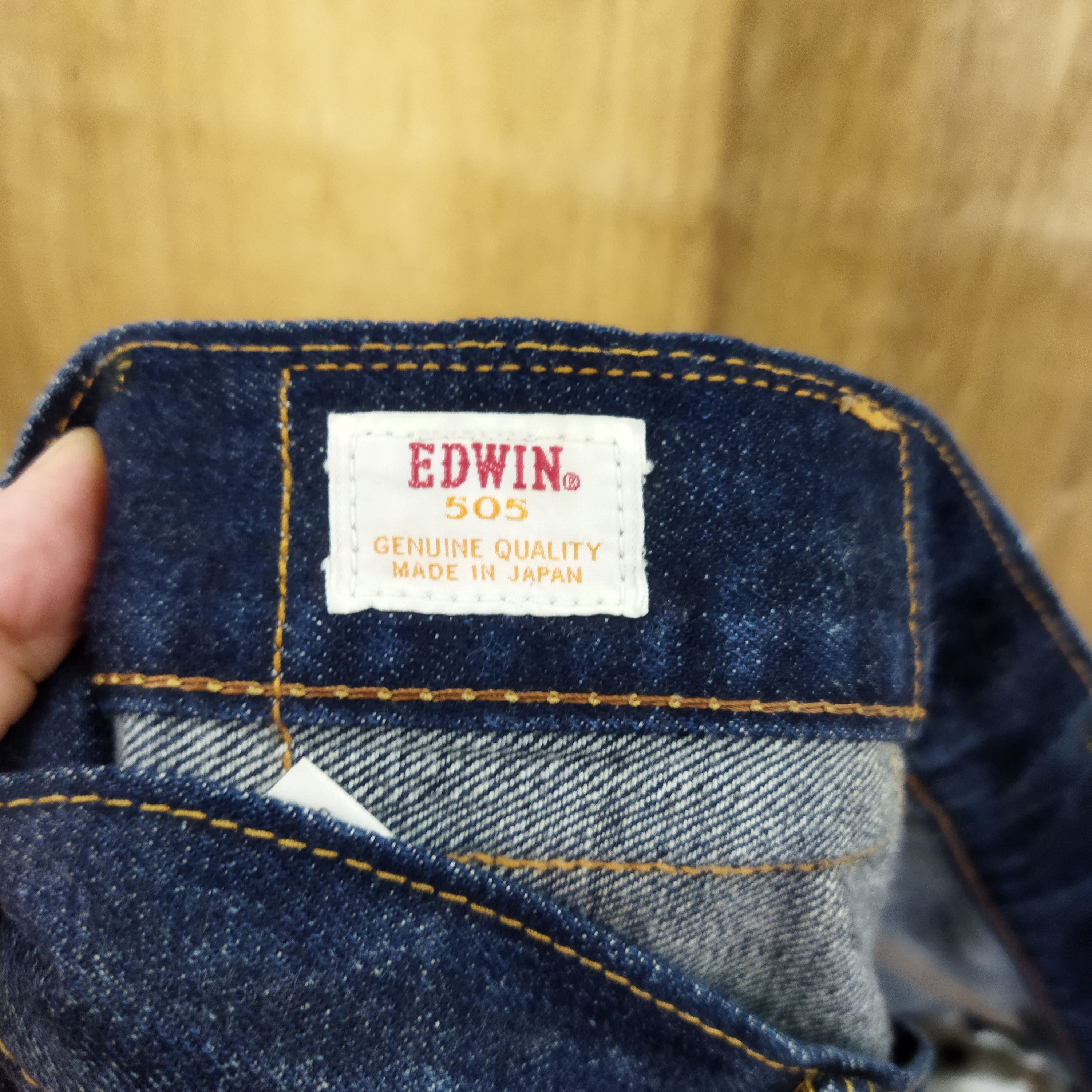 Edwin × Vintage EDWIN 505 BLUE RUSTY JEANS PANTS Size US 34 / EU 50 - 14 Thumbnail