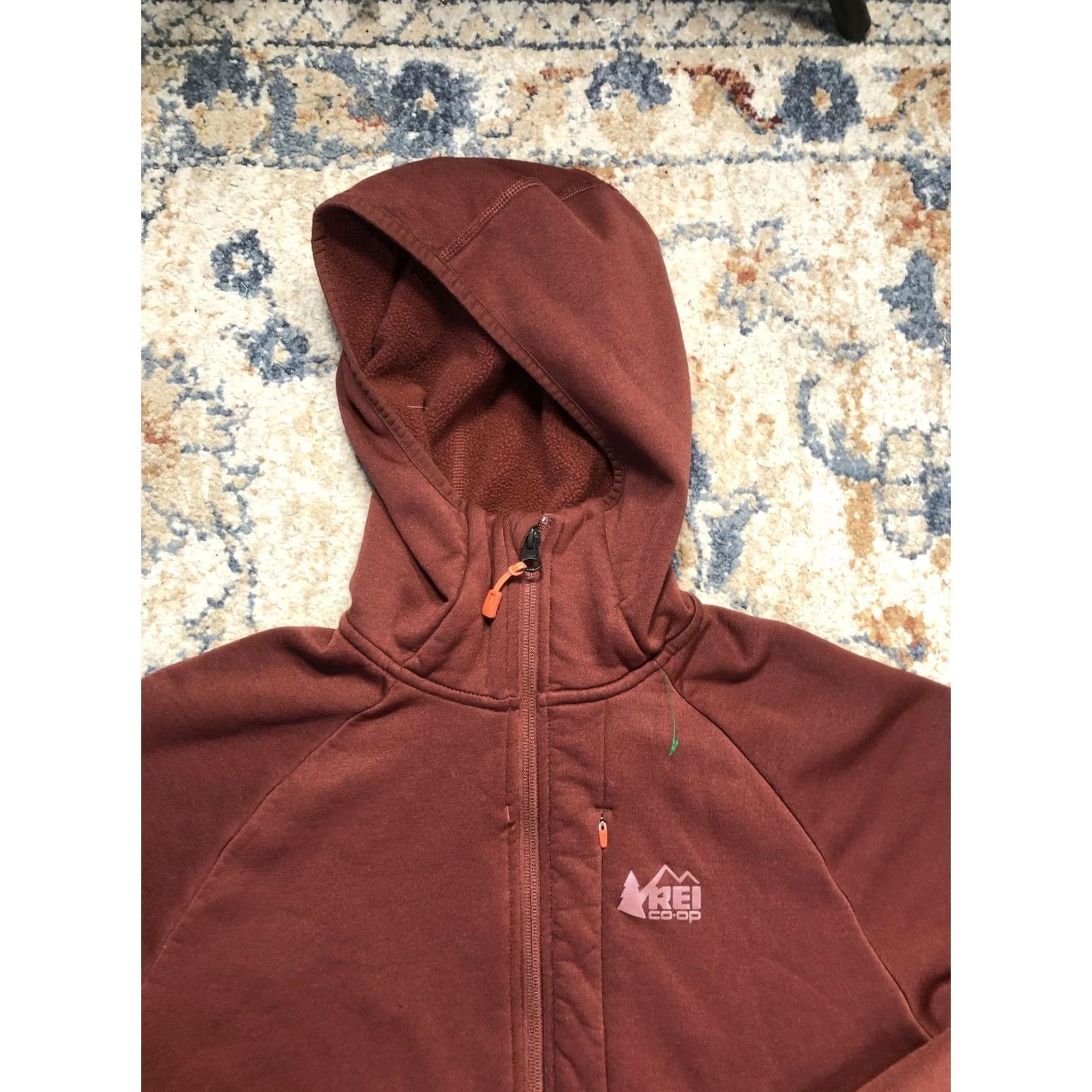 Vintage REI Co-op Hoodie Sweatshirt Mens M Brown Fleece Full Zip Logo Jacket Size US M / EU 48-50 / 2 - 2 Thumbnail