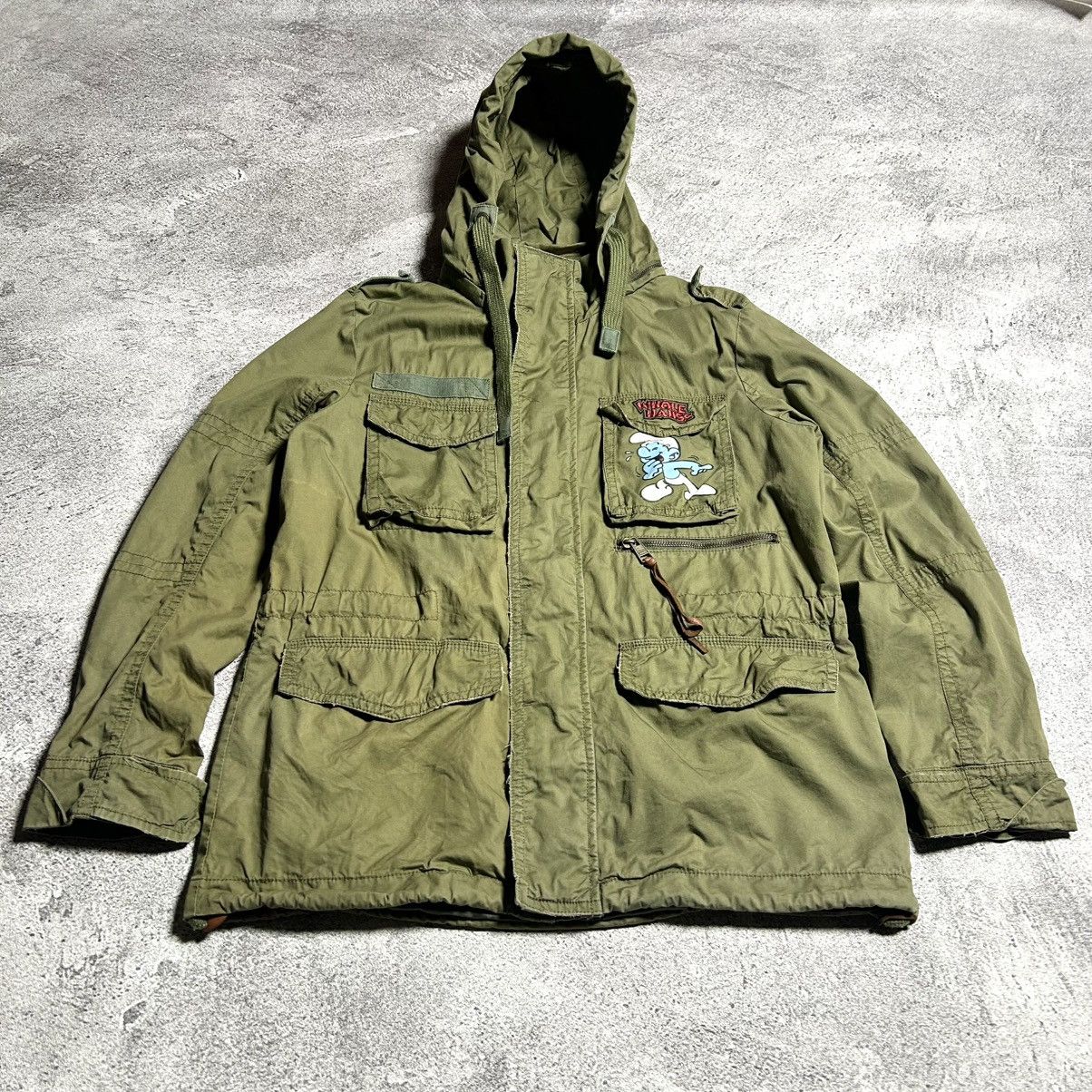 Cartoon Network Vintage M65 Jacket Whole Hauss THE SMURFS Size US L / EU 52-54 / 3 - 4 Thumbnail