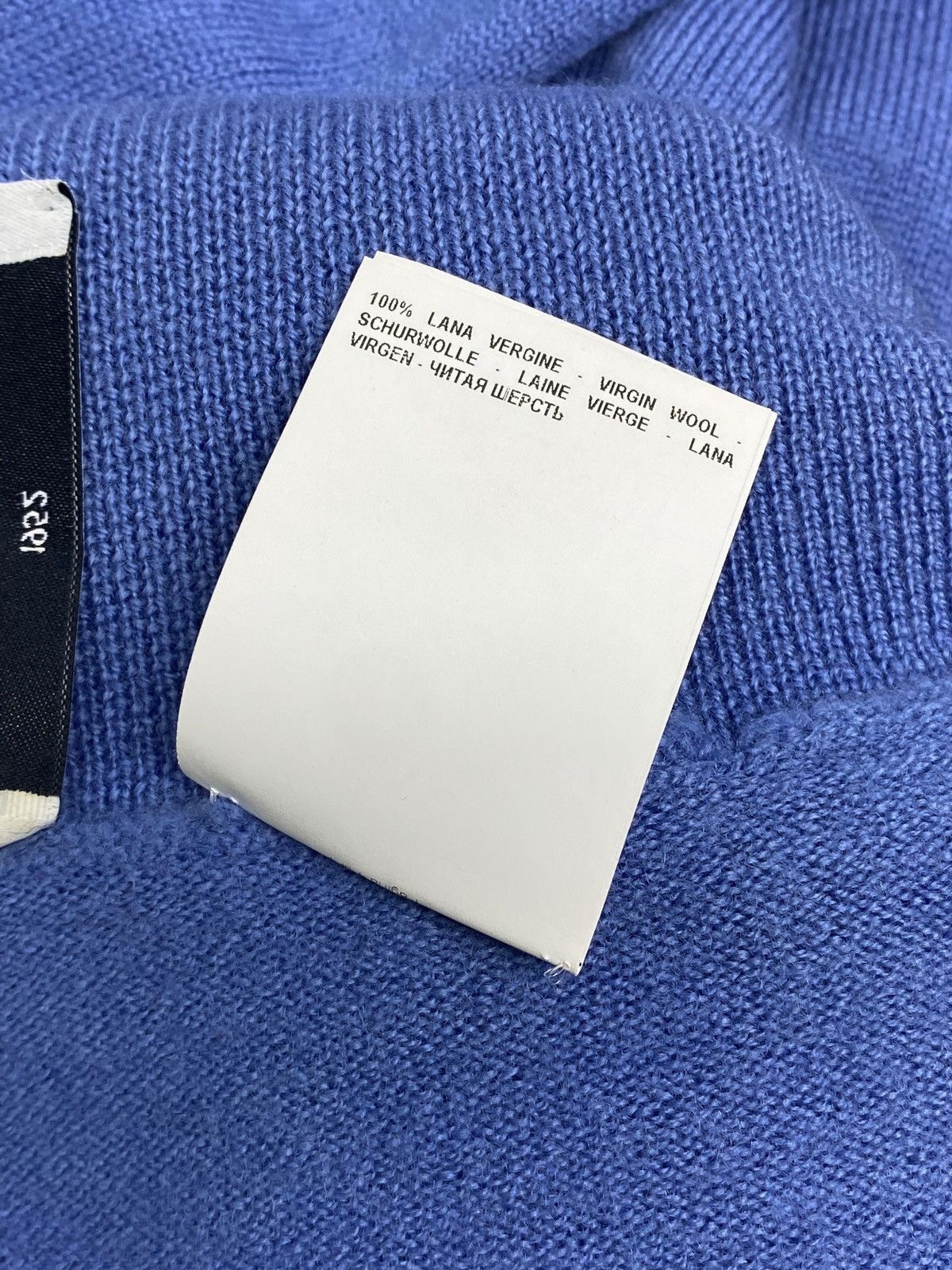Gran Sasso Gran Sasso Steve Jobs Aesthetic Blue Wool Turtleneck Sweater Size US XS / EU 42 / 0 - 18 Thumbnail