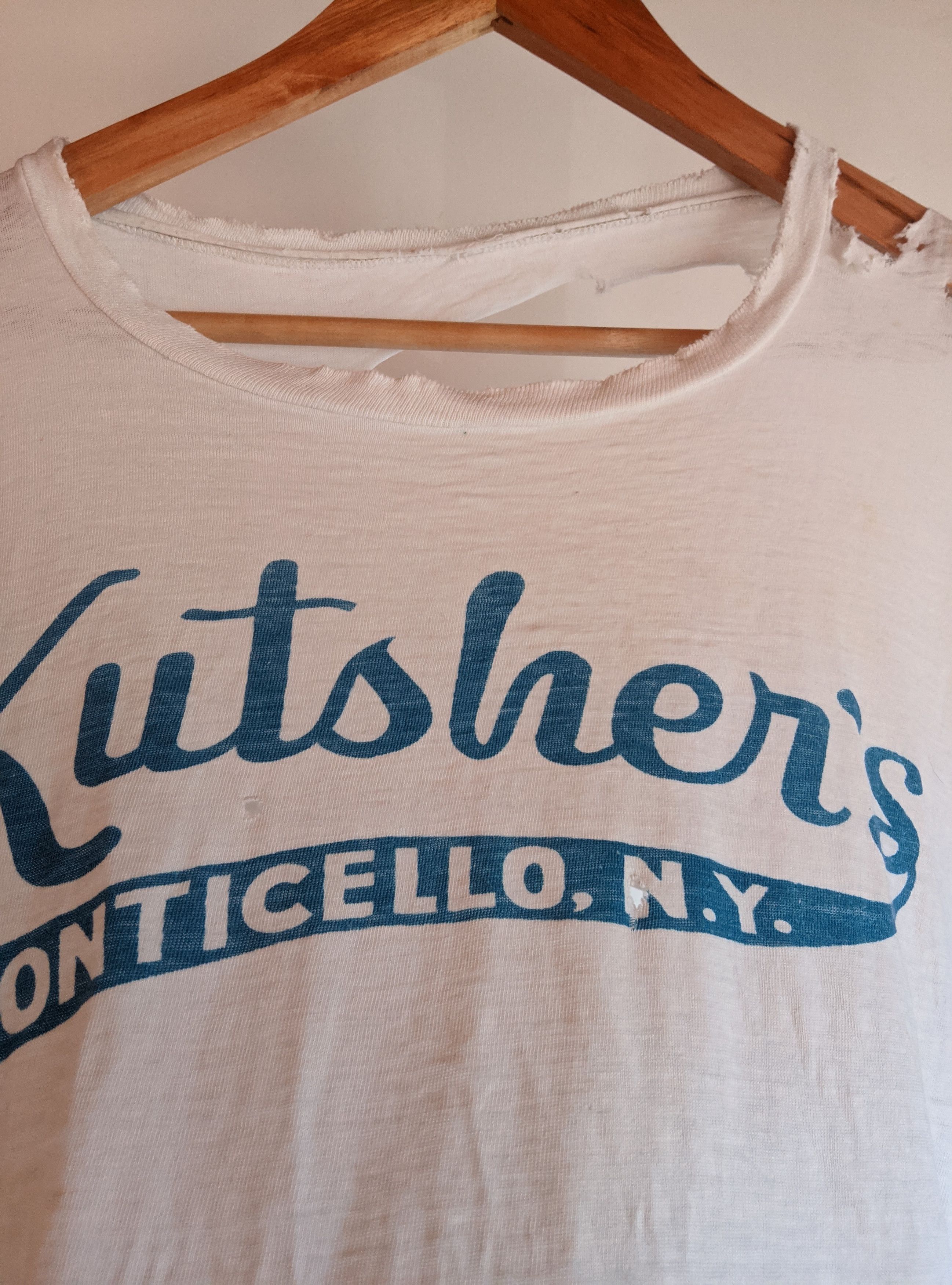 Vintage True vintage 50s 60s destroyed distressed kutshers fade erd Size US M / EU 48-50 / 2 - 4 Thumbnail