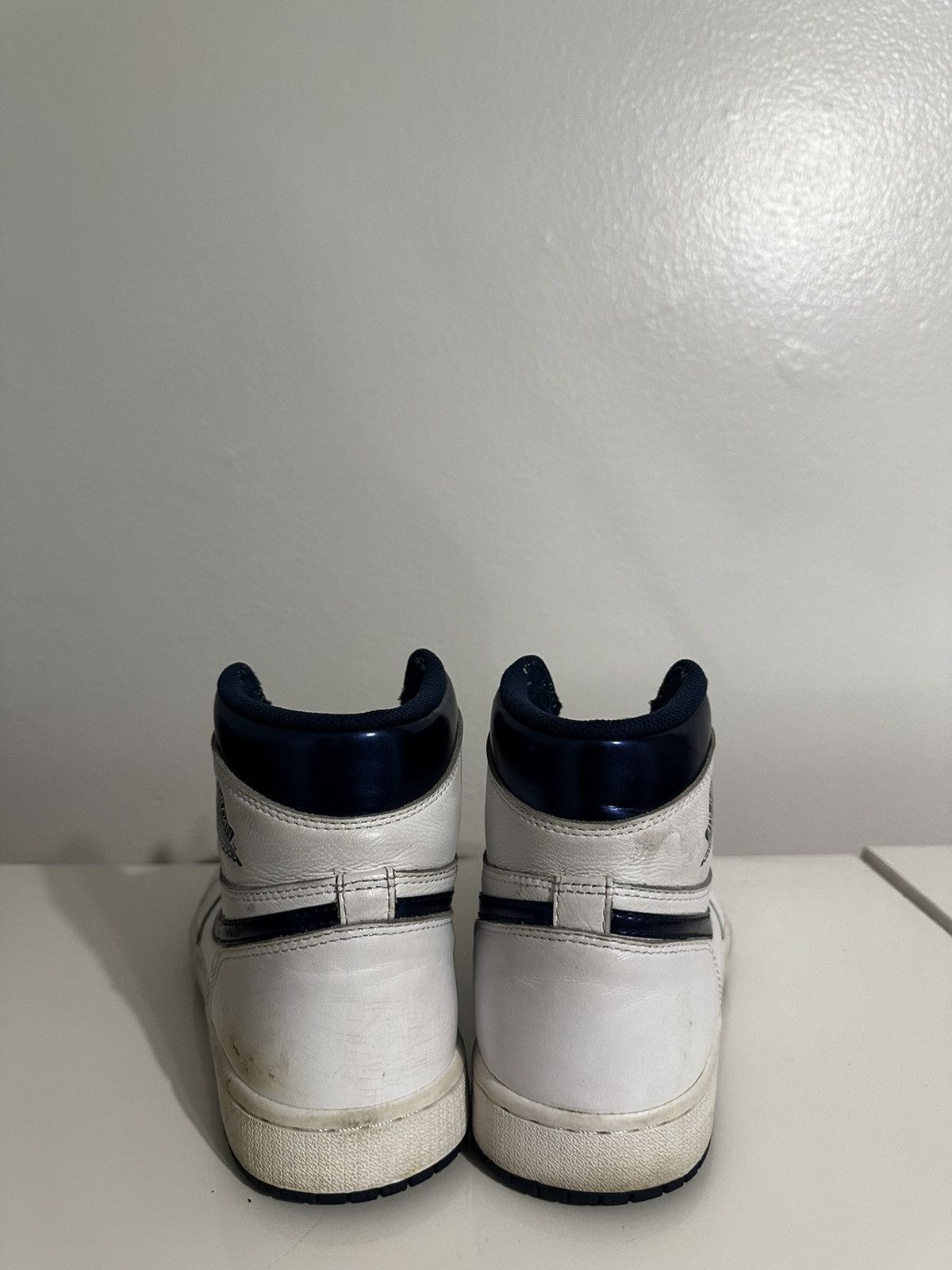 Nike Air Jordan 1 Retro High OG 'Metallic Navy' Size US 8.5 / EU 41-42 - 4 Thumbnail