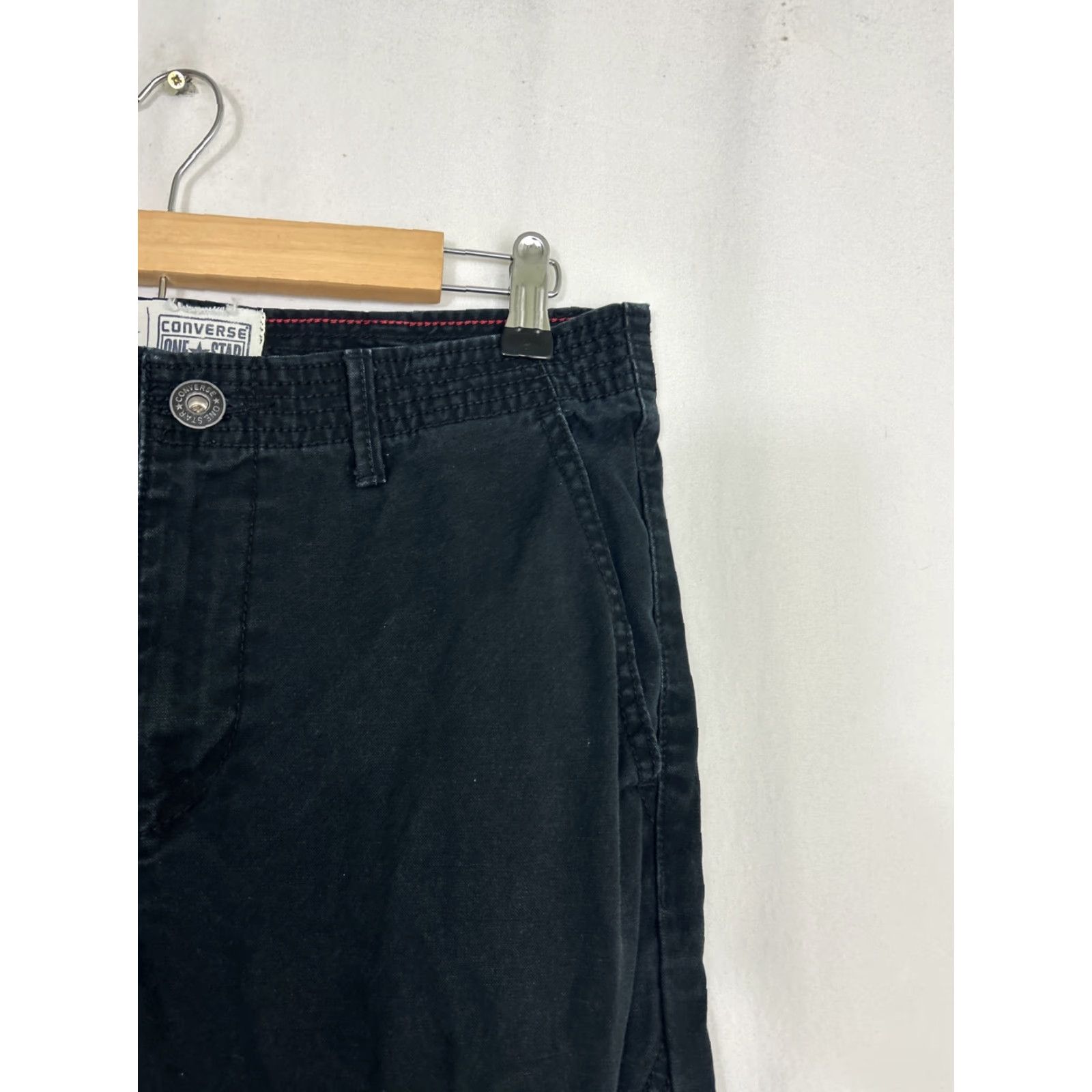 Converse Converse Men Pants Moto Black 30x30 Cotton Blend Double Knee Size US 30 / EU 46 - 5 Thumbnail